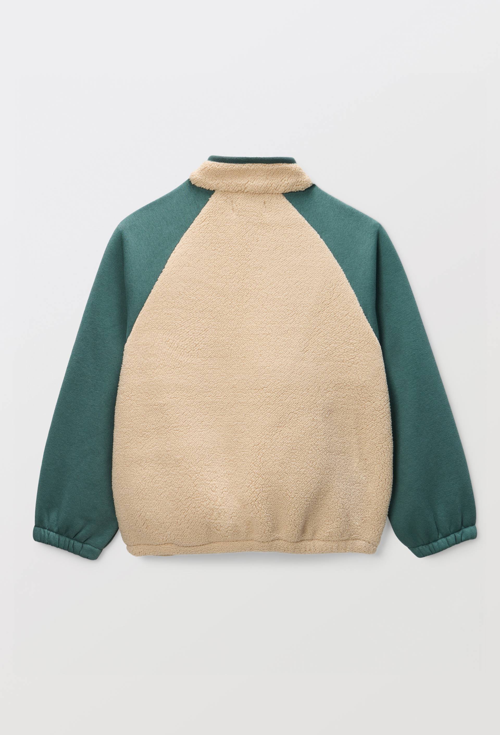 Sweat en sherpa avec poche kangourou, Vert, large image number 2.0