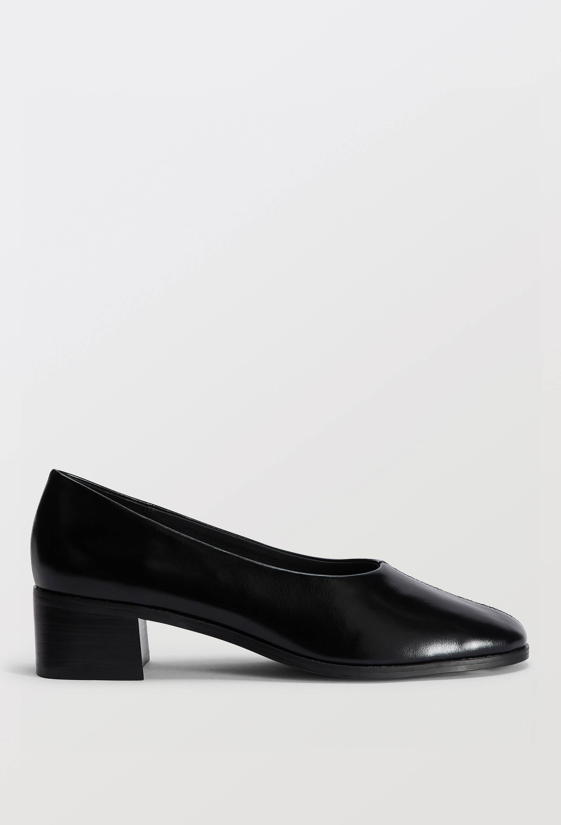 Ballerines en cuir vernis, Noir, large image number 1