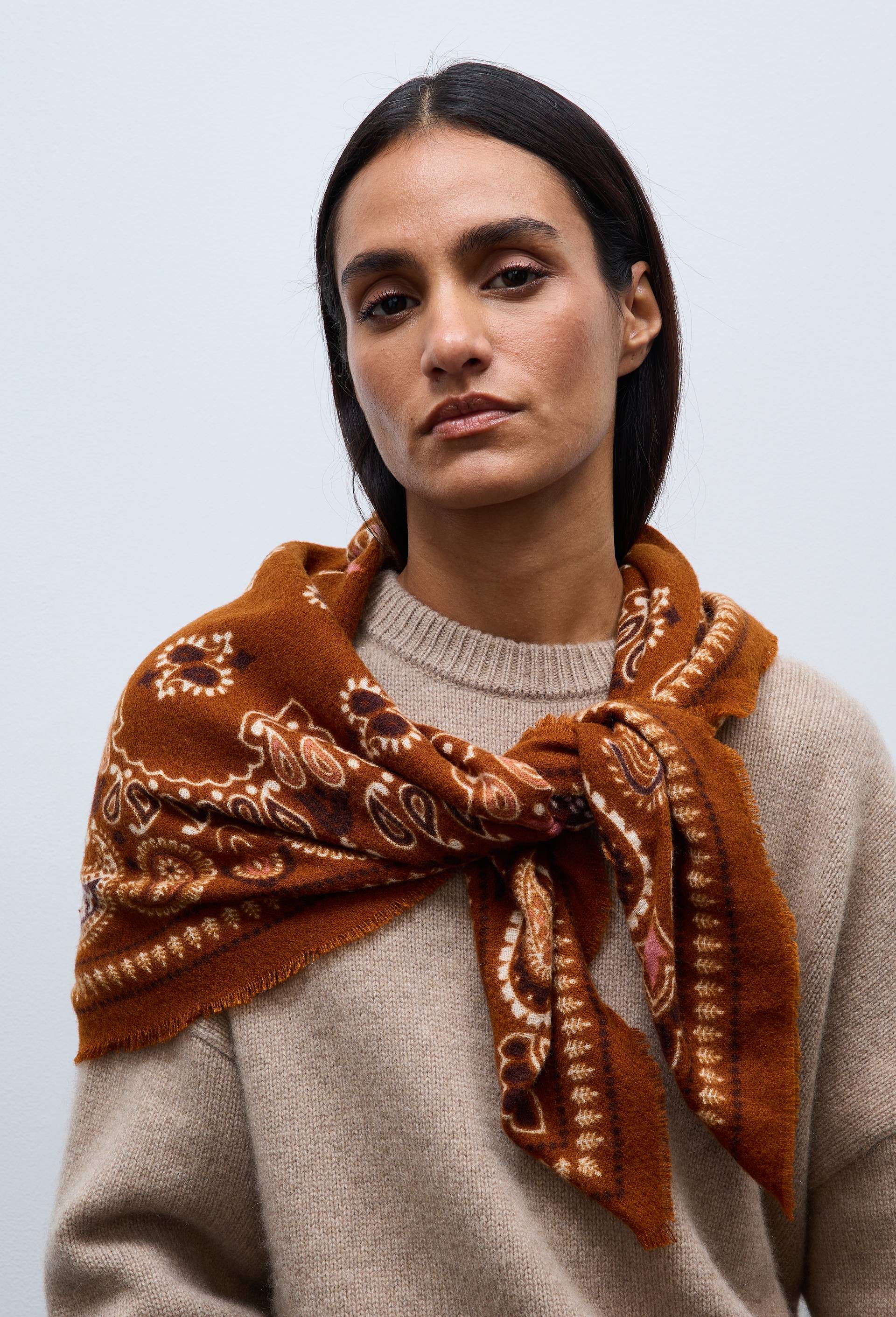 Foulard imprimé, matière recyclée