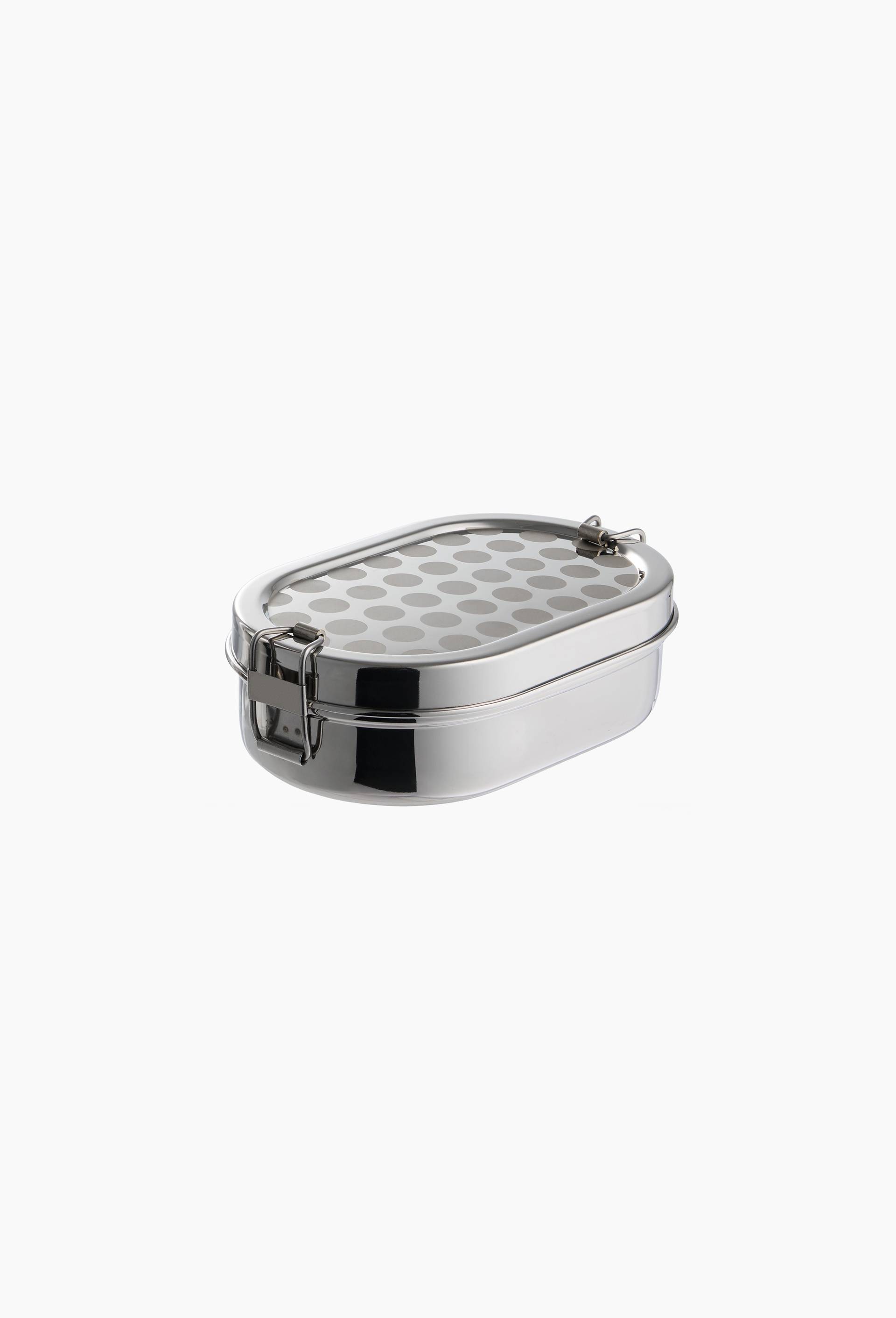 Bo&icirc;te herm&eacute;tique, 17x11x5 cm, en acier inoxydable - HALL HAUS x MONOPRIX, Argent, large image number 0