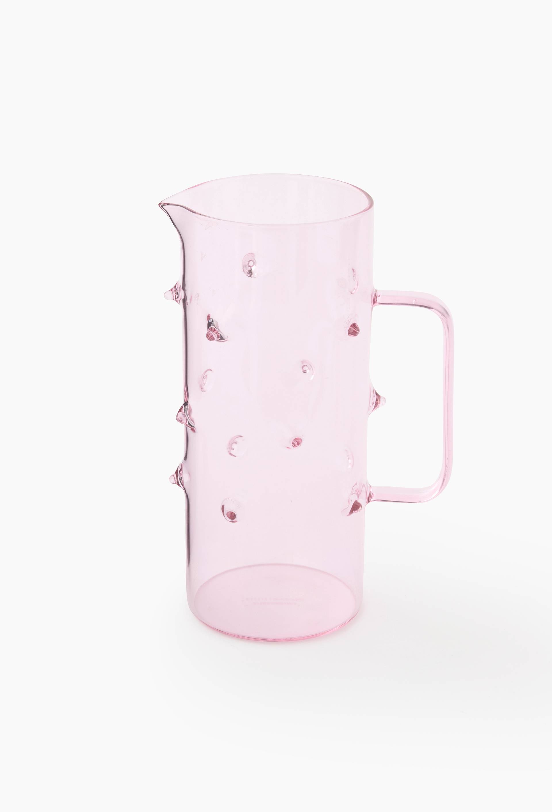 Carafe, 22.5x14.5 cm, en verre - MESTIZ x MONOPRIX, Rose clair, large image number 0