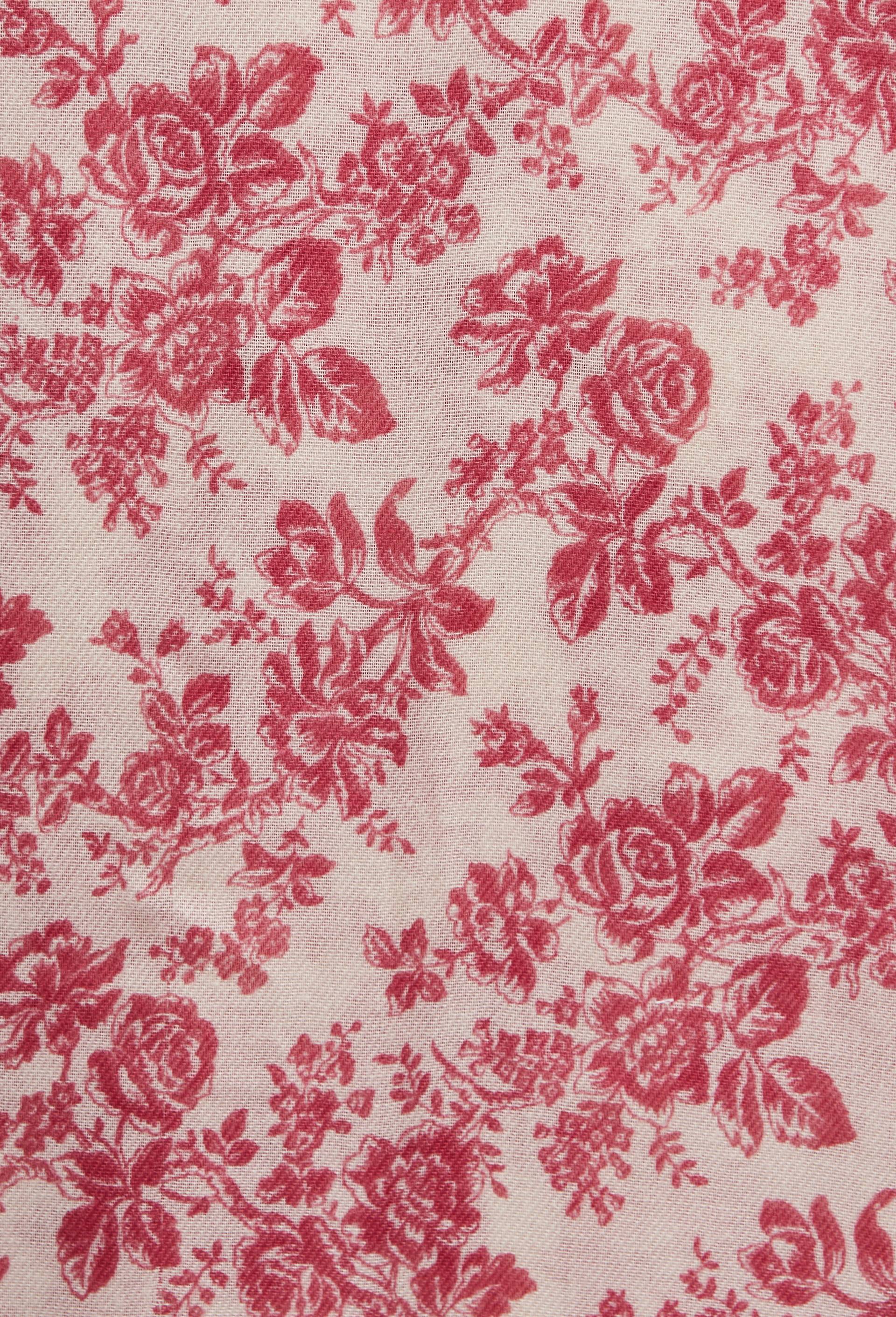 Echarpe imprim&eacute;e, mati&egrave;re recycl&eacute;e, Rose, large image number 1.0