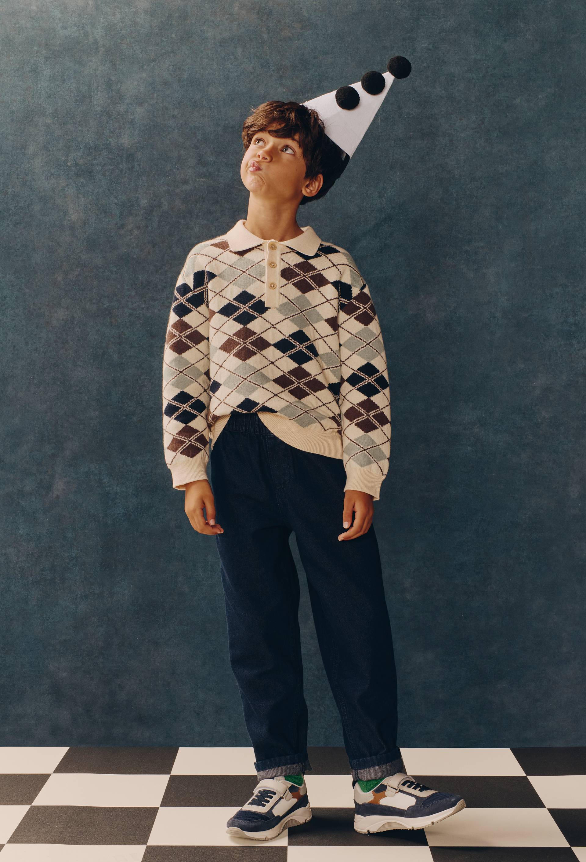 Pull jacquard contenant de la laine, Vert, large image number 0