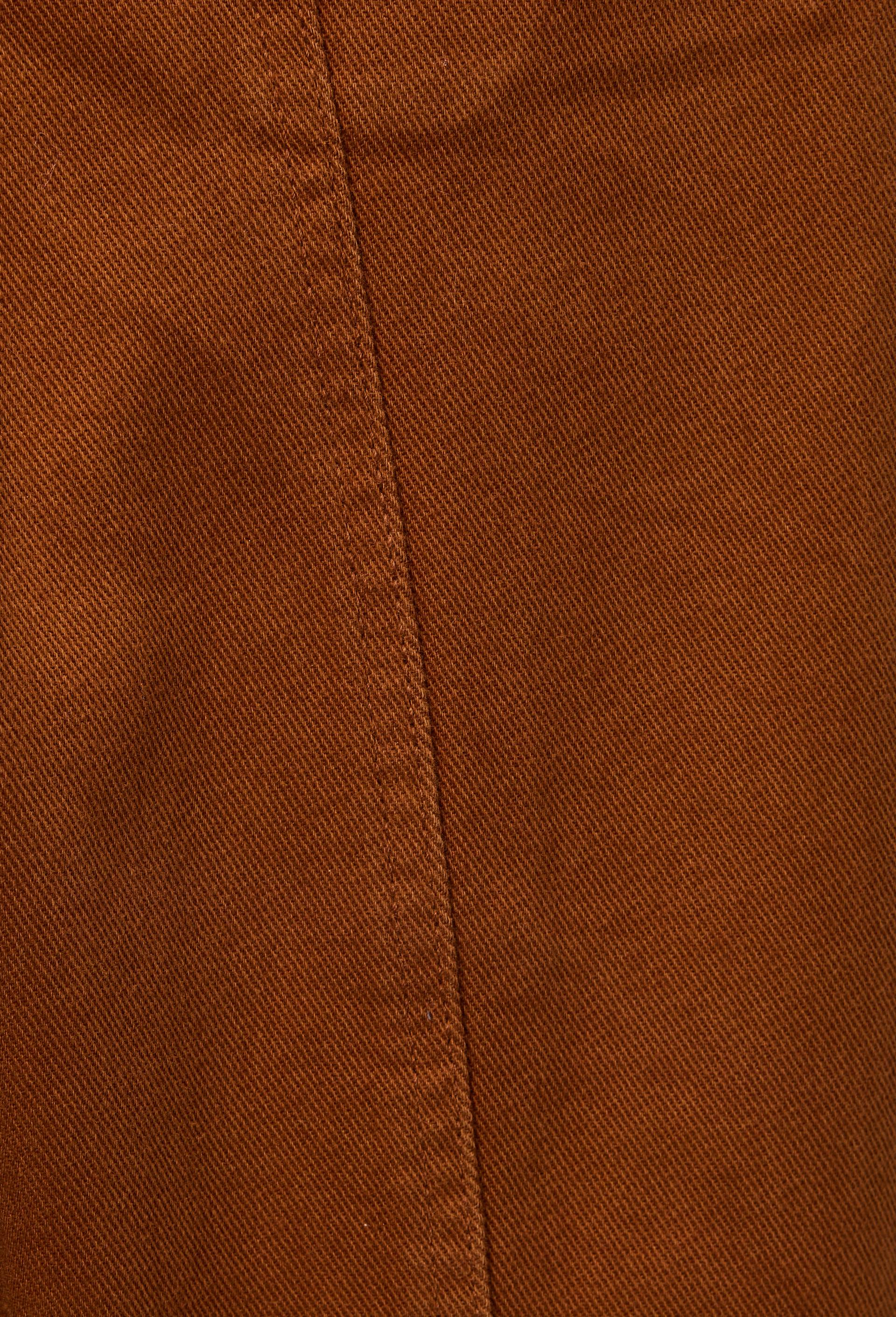 Pantalon avec taille &eacute;lastiqu&eacute;e en coton, Brun, large image number 4.0