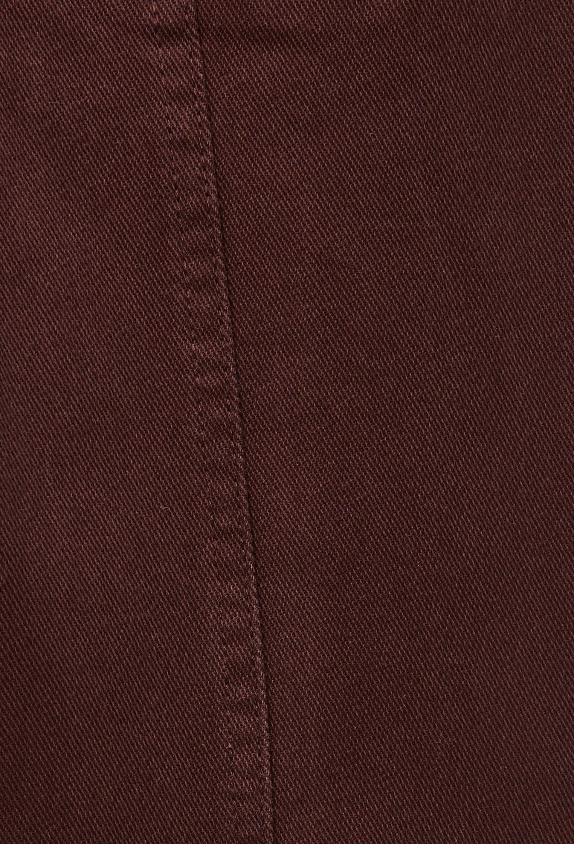 Pantalon avec taille &eacute;lastiqu&eacute;e en coton, Brun fonc&eacute;, large image number 4