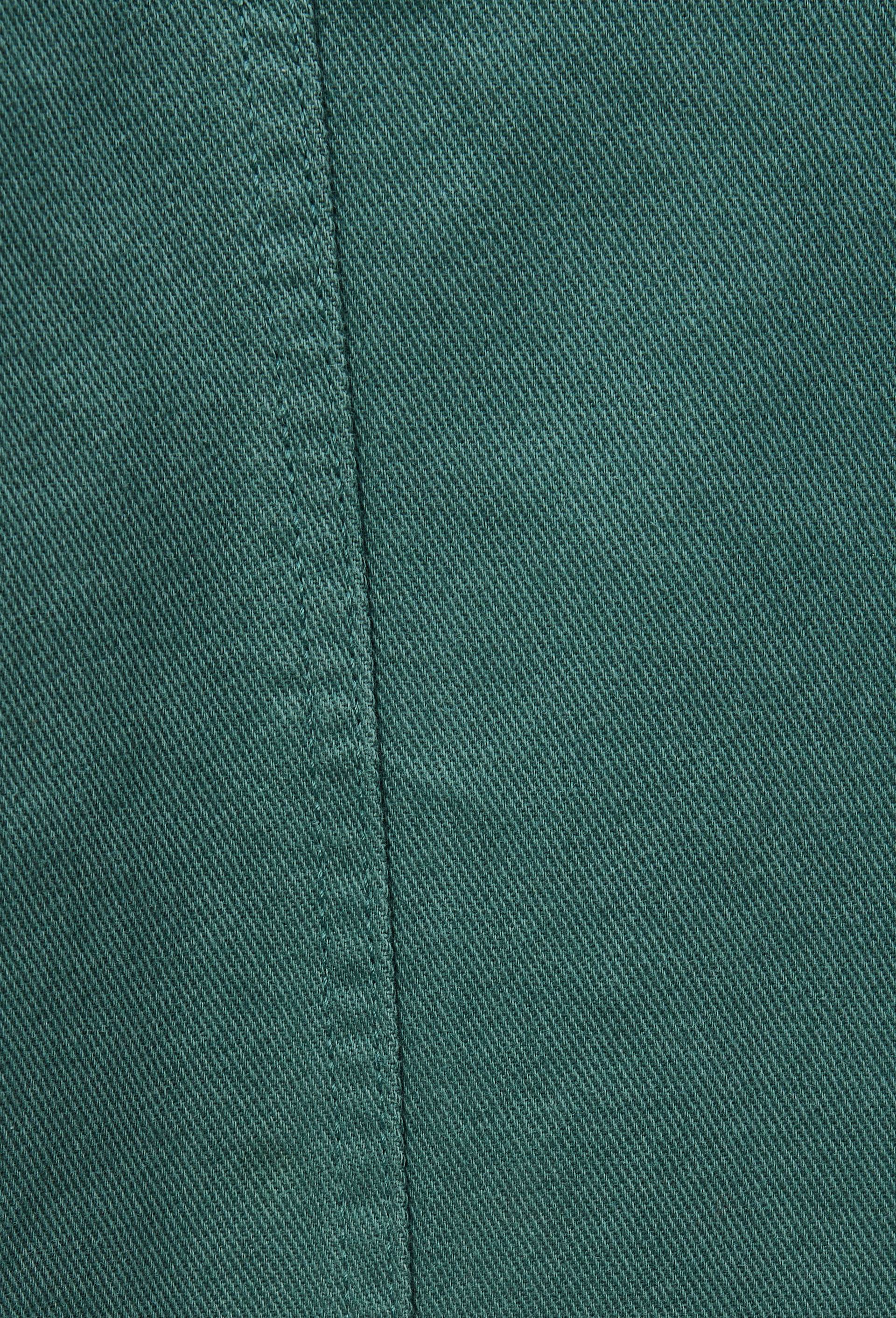 Pantalon avec taille &eacute;lastiqu&eacute;e en coton, Vert fonc&eacute;, large image number 4