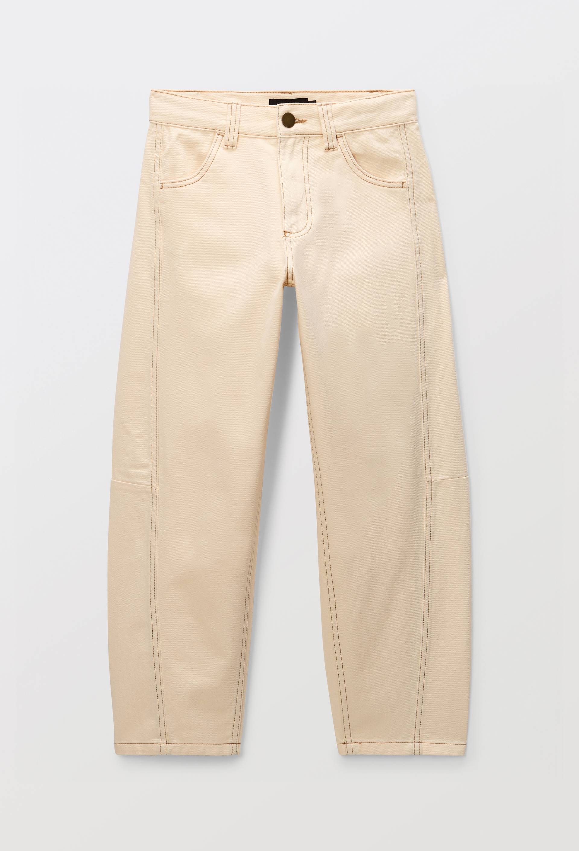 Jean cargo contenant du coton BIO GOTS, Beige clair, large image number 1
