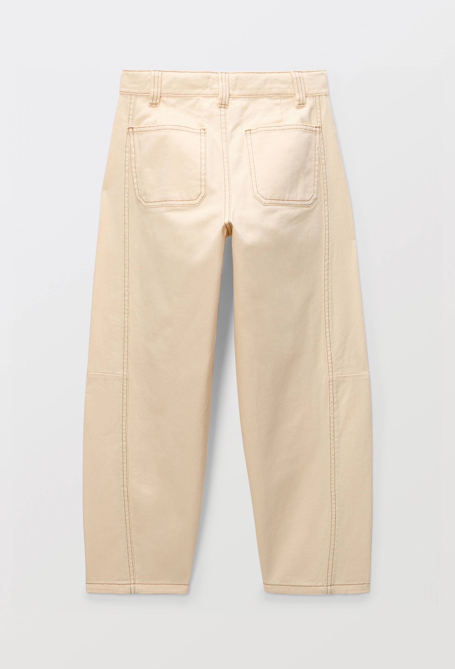 Jean cargo contenant du coton BIO GOTS, Beige clair, large image number 2