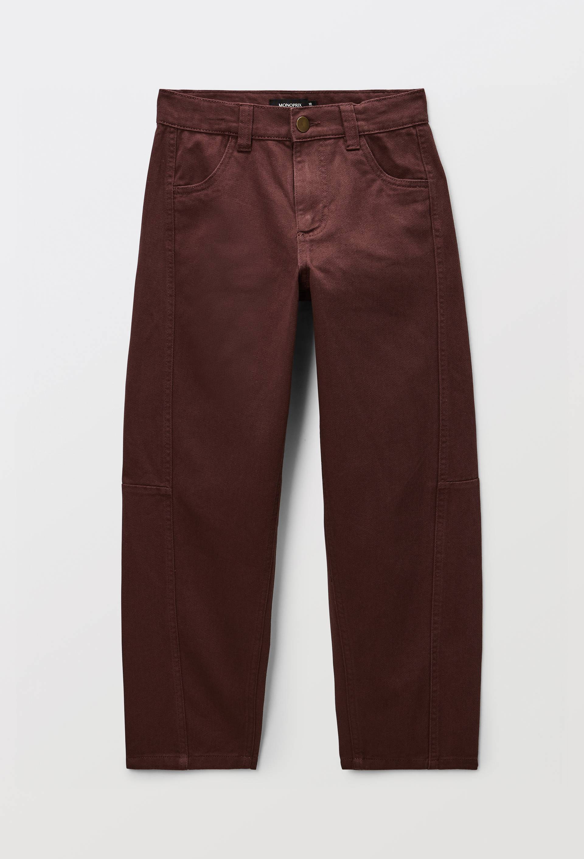 Jean cargo contenant du coton BIO GOTS, Brun fonc&eacute;, large image number 1