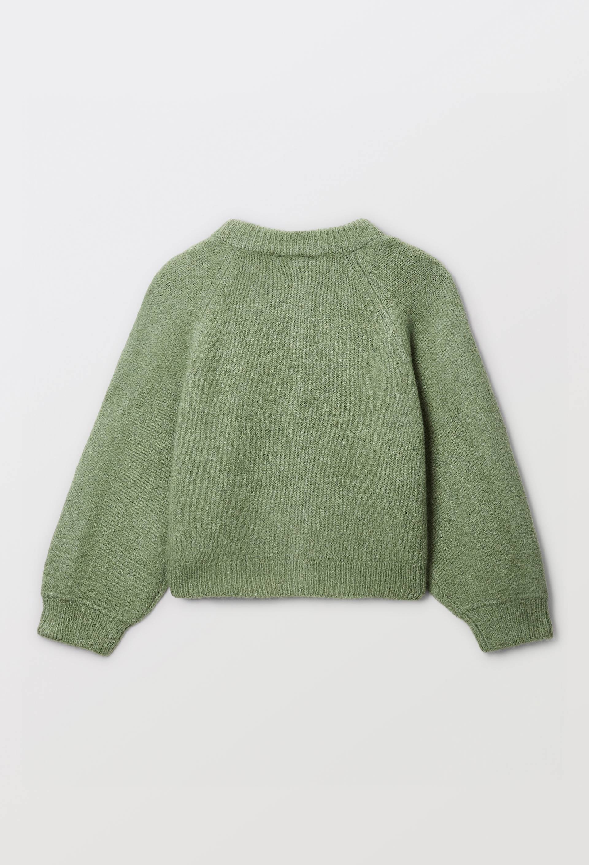 Cardigan uni, Vert, large image number 2
