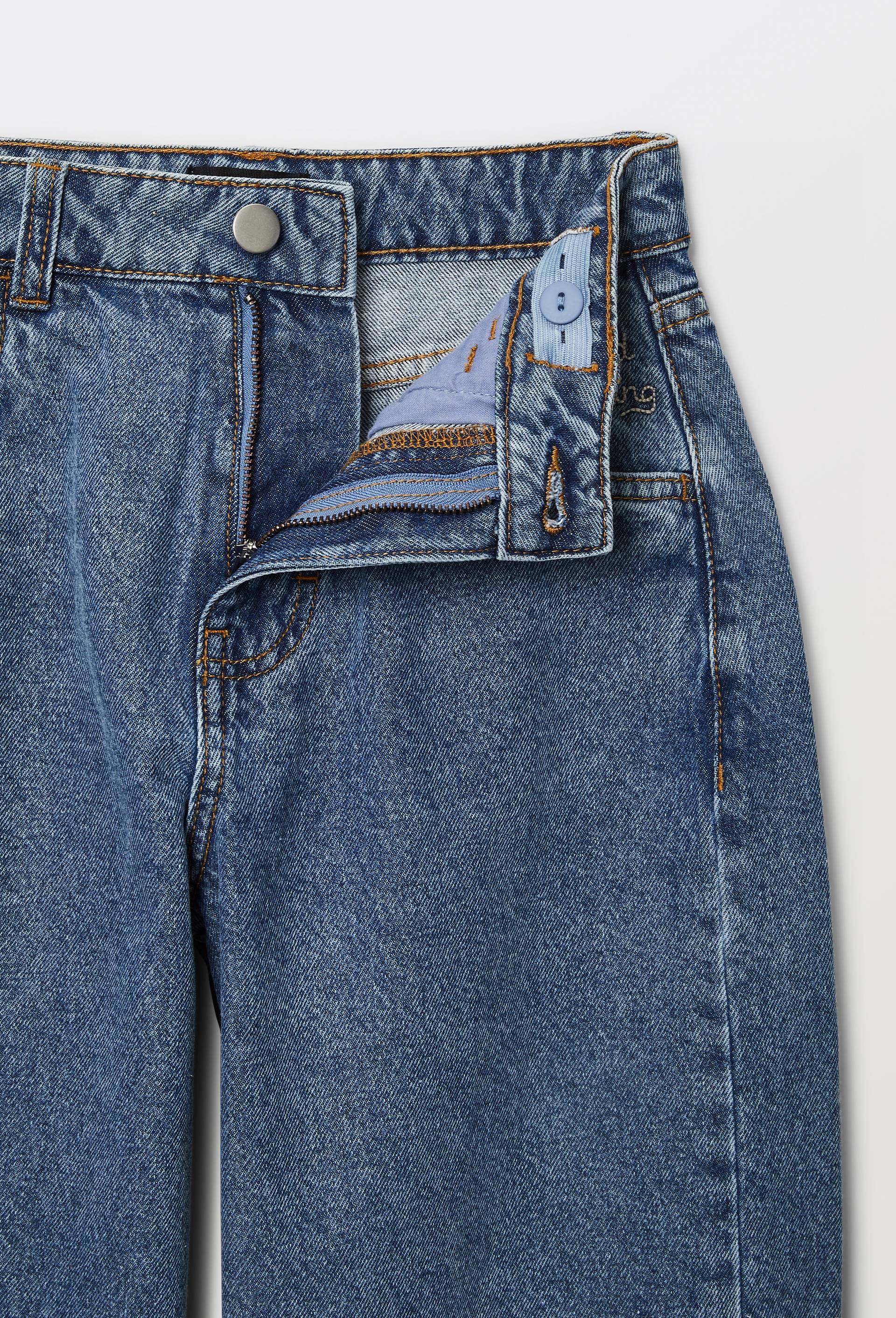 Jean large en coton, Bleu, large image number 3.0