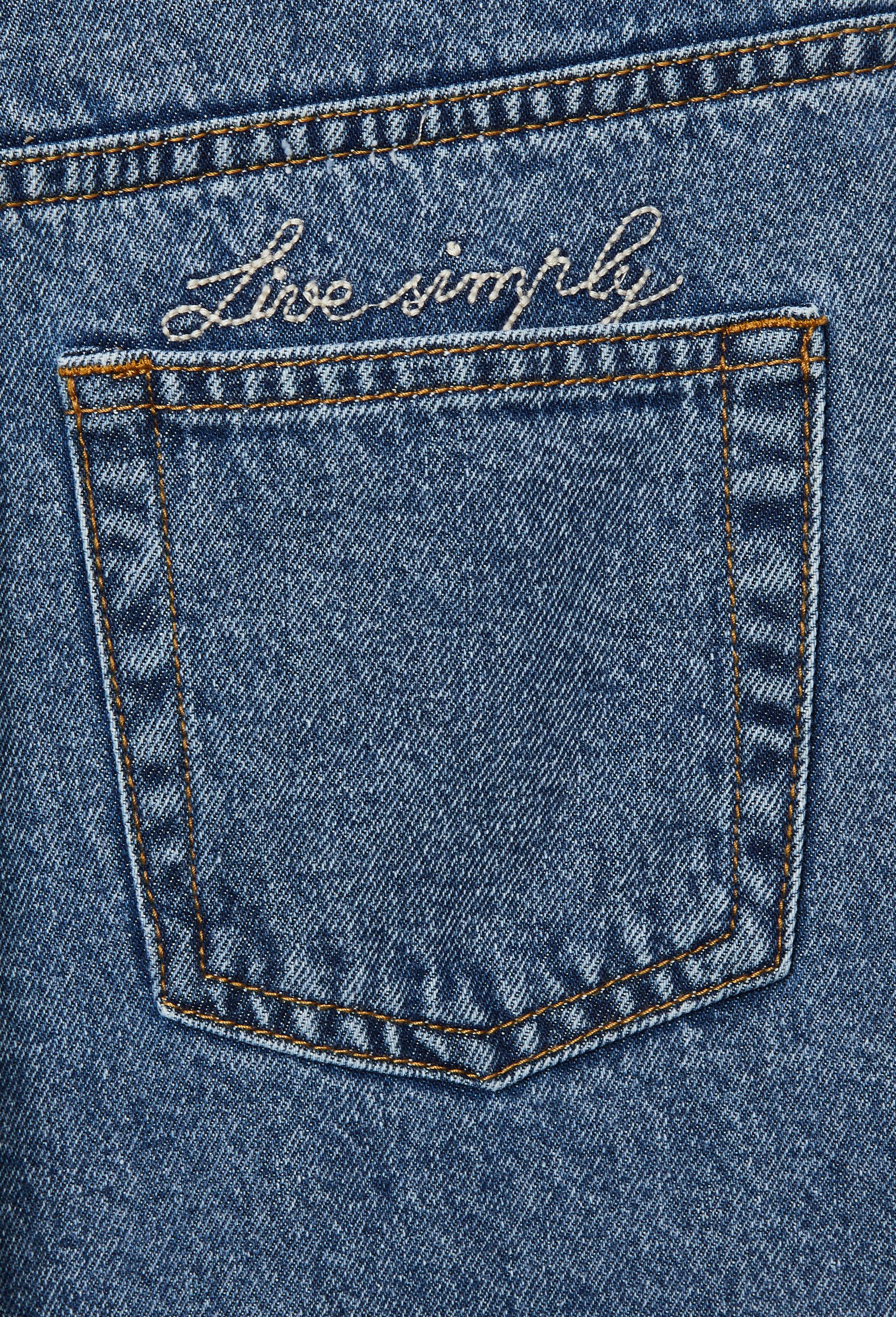 Jean large en coton, Bleu, large image number 4