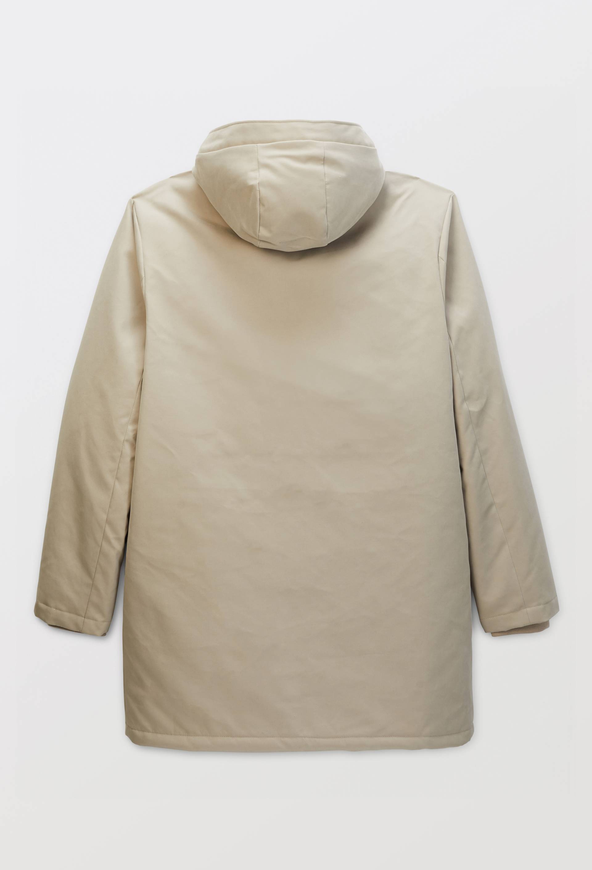 Parka &agrave; capuche d&eacute;perlante en coton, Beige clair, large image number 4