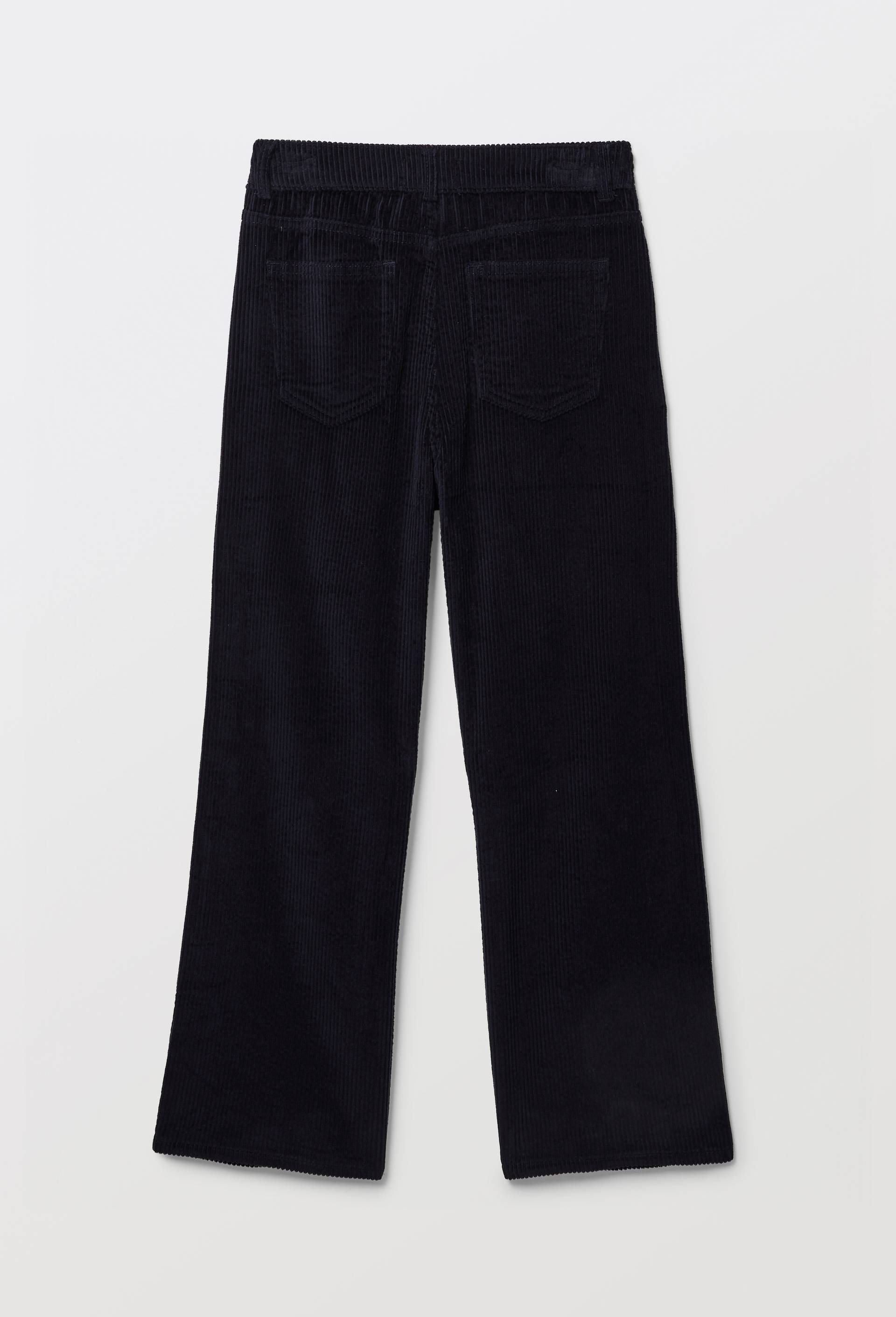 Pantalon large en velours c&ocirc;tel&eacute; en coton, Bleu fonc&eacute;, large image number 2