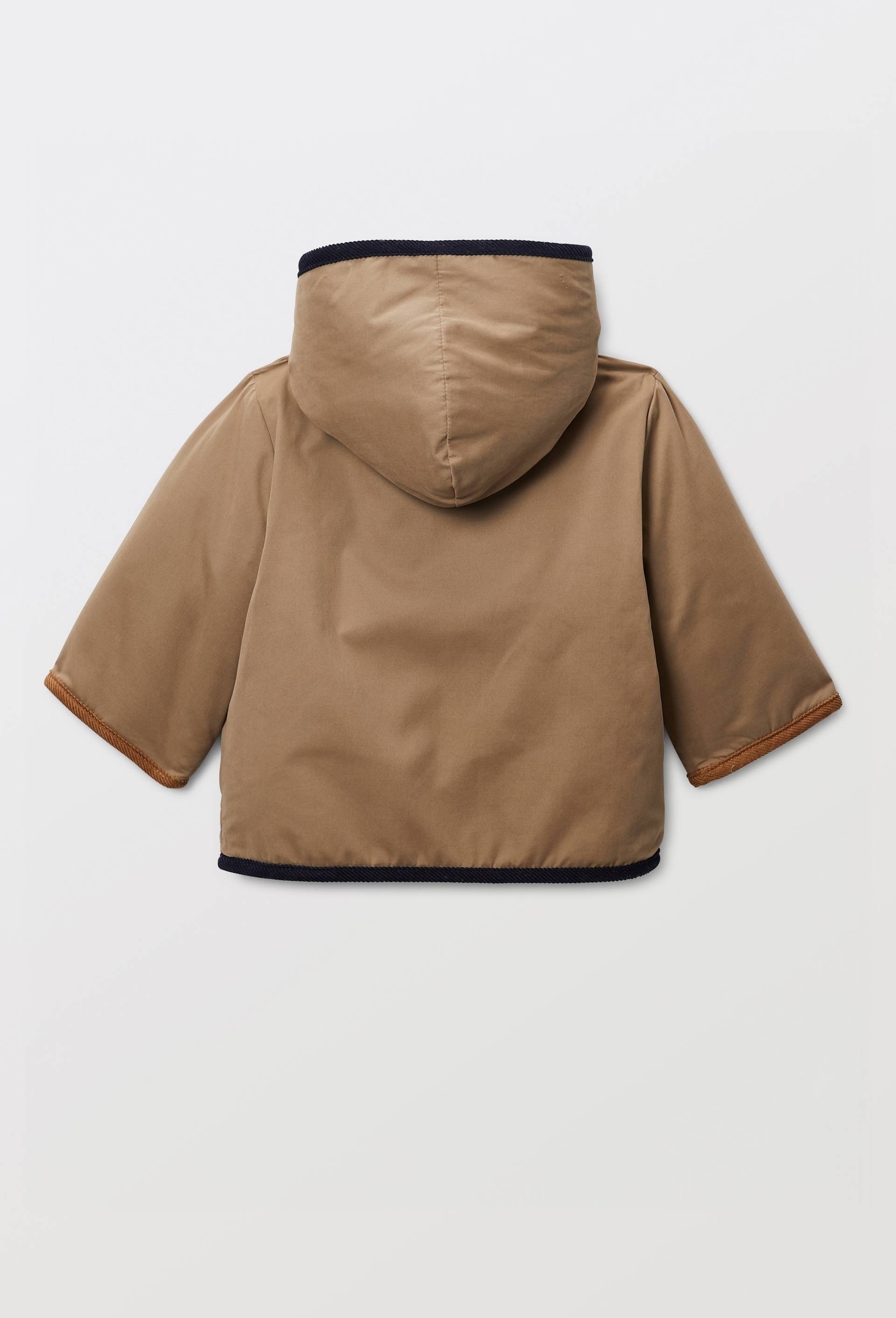 Parka &agrave; capuche r&eacute;versible, Brun clair, large image number 1