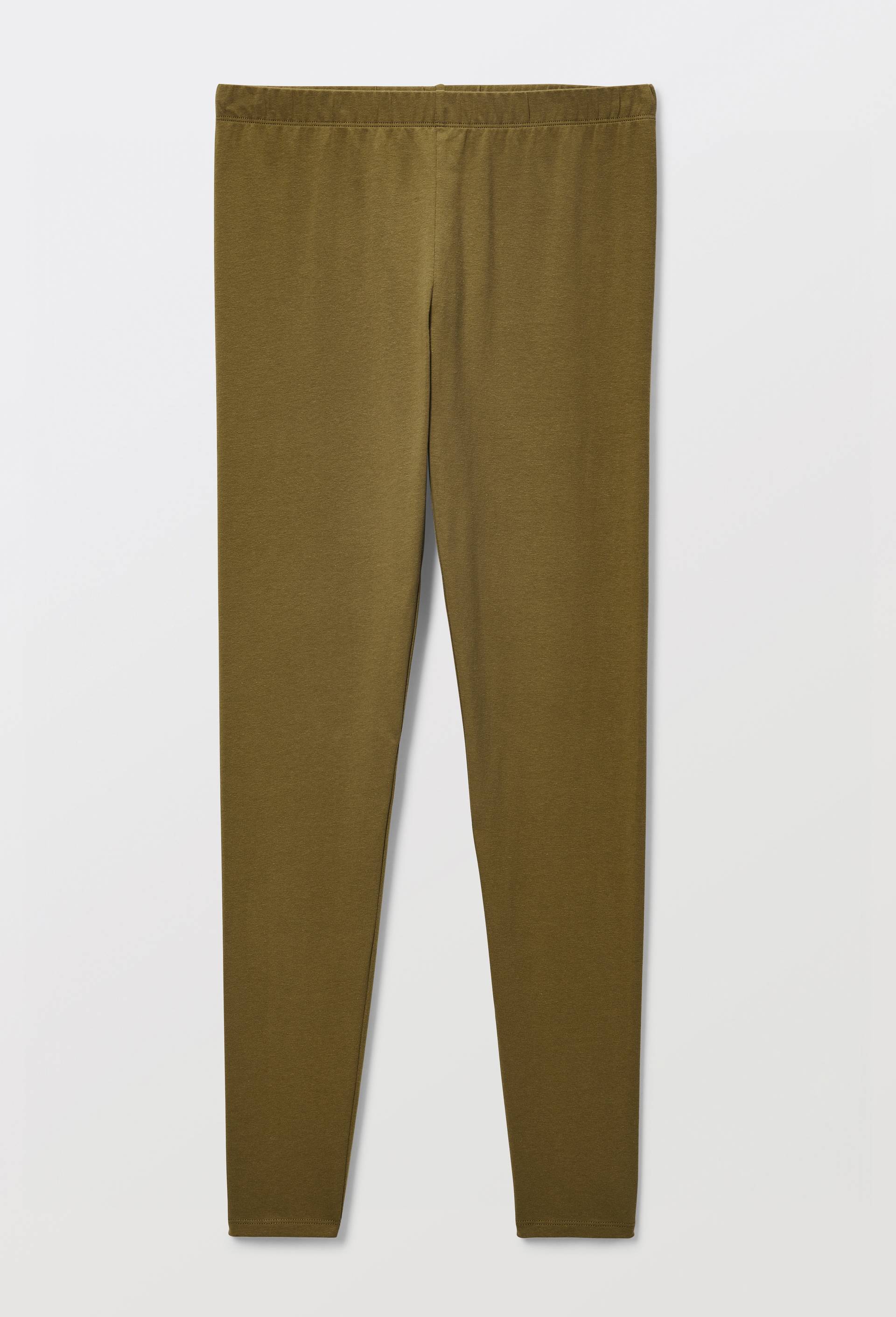 Legging uni en coton BIO GOTS, Vert fonc&eacute;, large image number 2