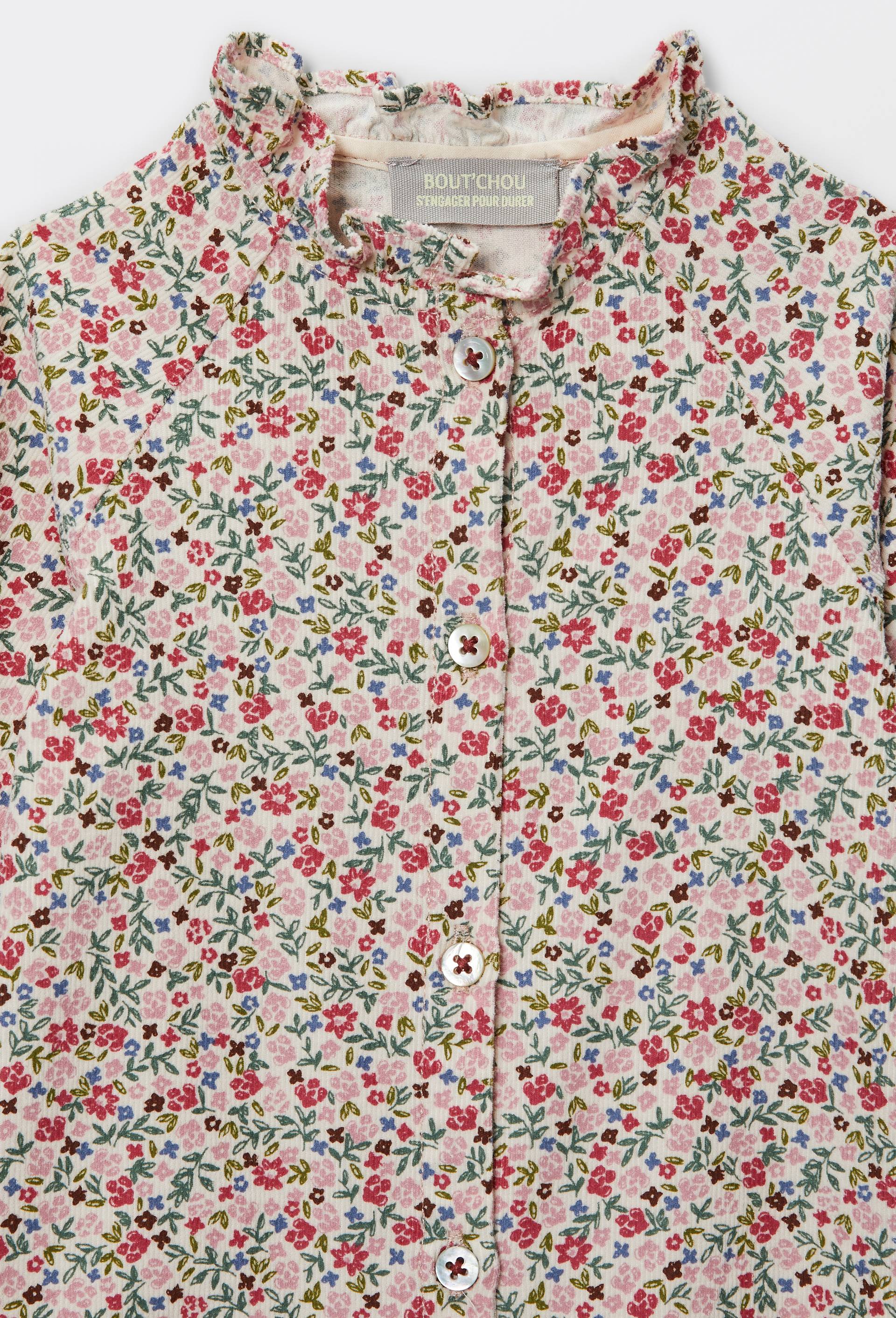 Combinaison longue en coton GOTS, Rose, large image number 3