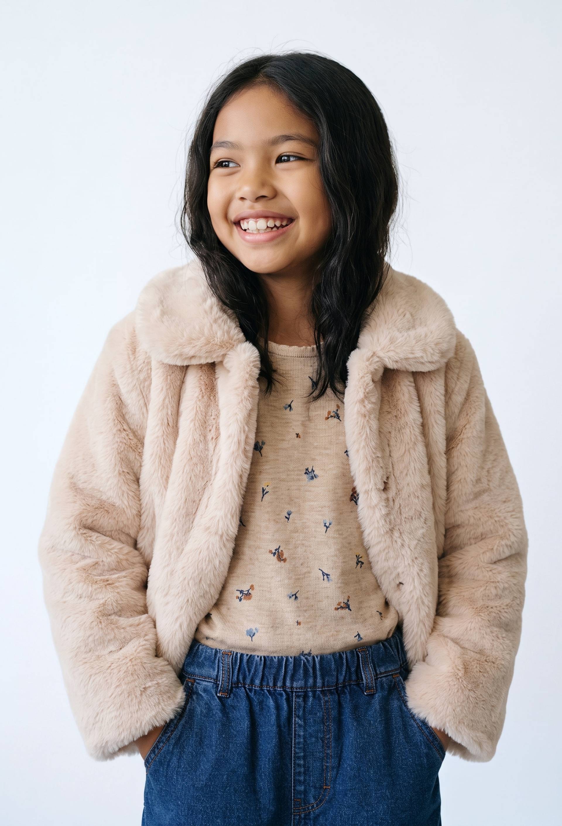 Manteau fausse fourrure Manteau fausse fourrure