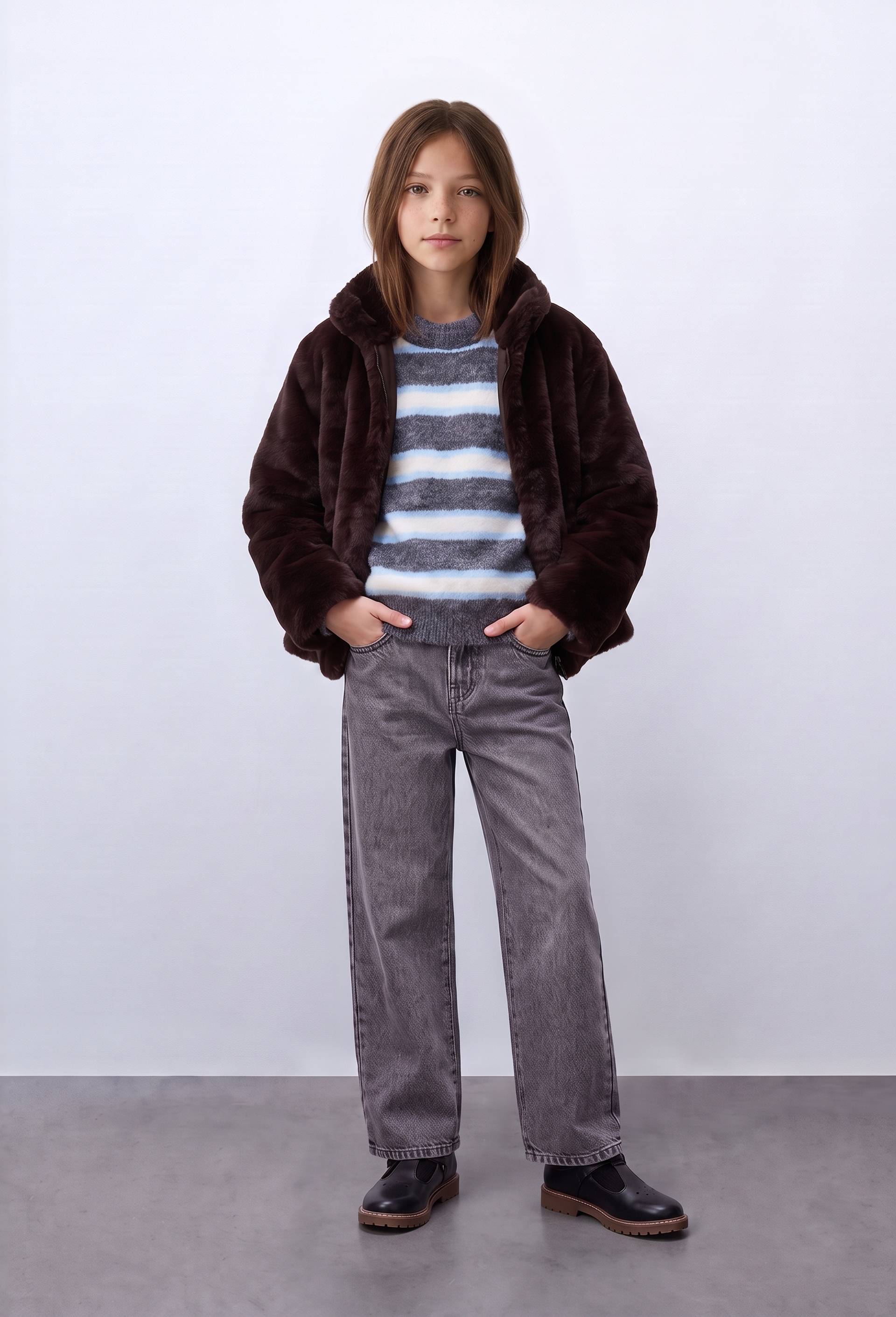 Veste fausse fourrure