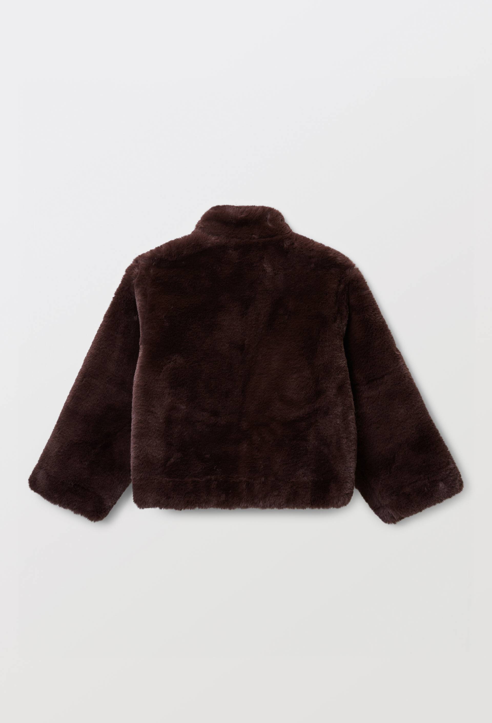 Veste fausse fourrure, Brun, large image number 1