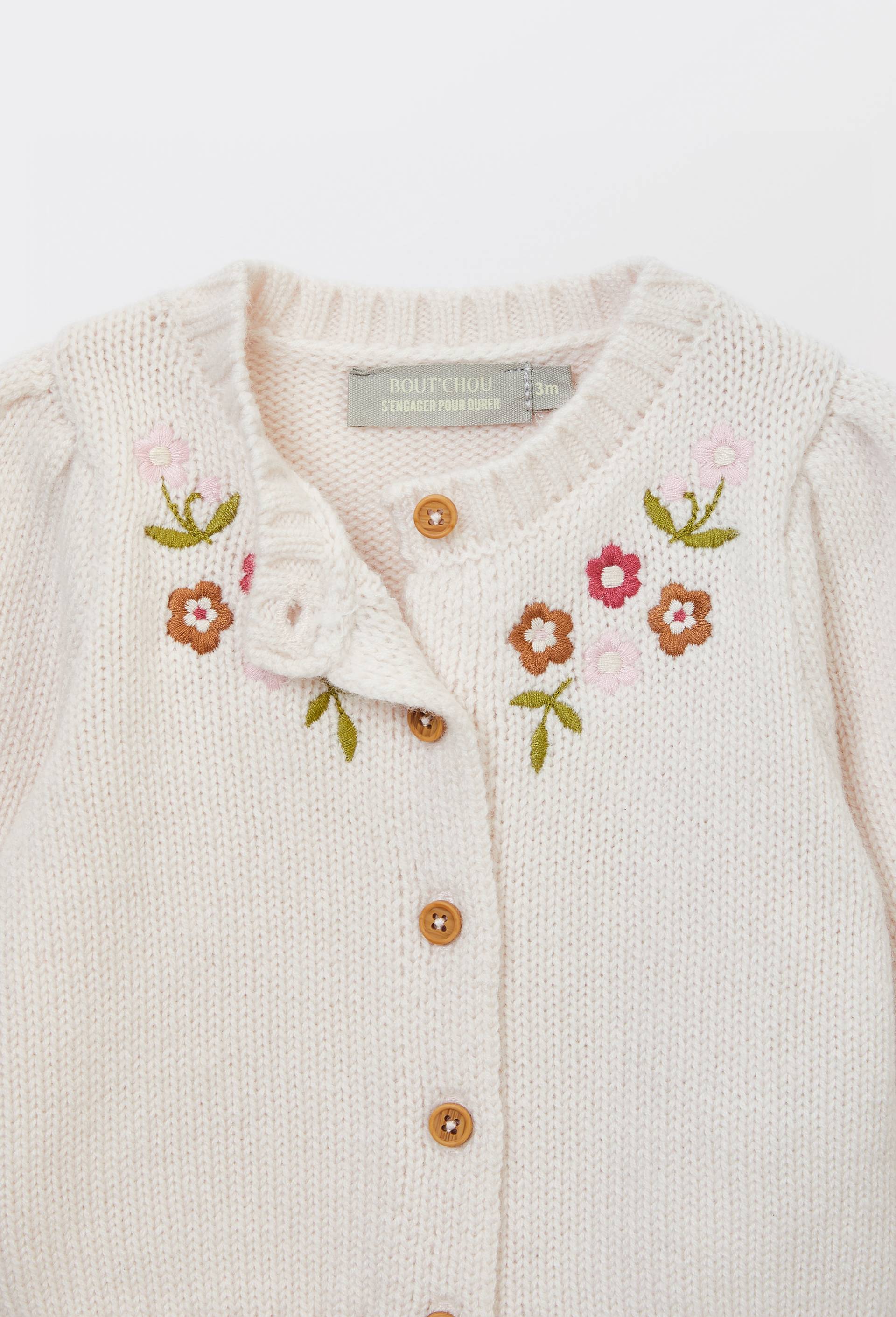 Cardigan brod&eacute;, Beige clair, large image number 2.0