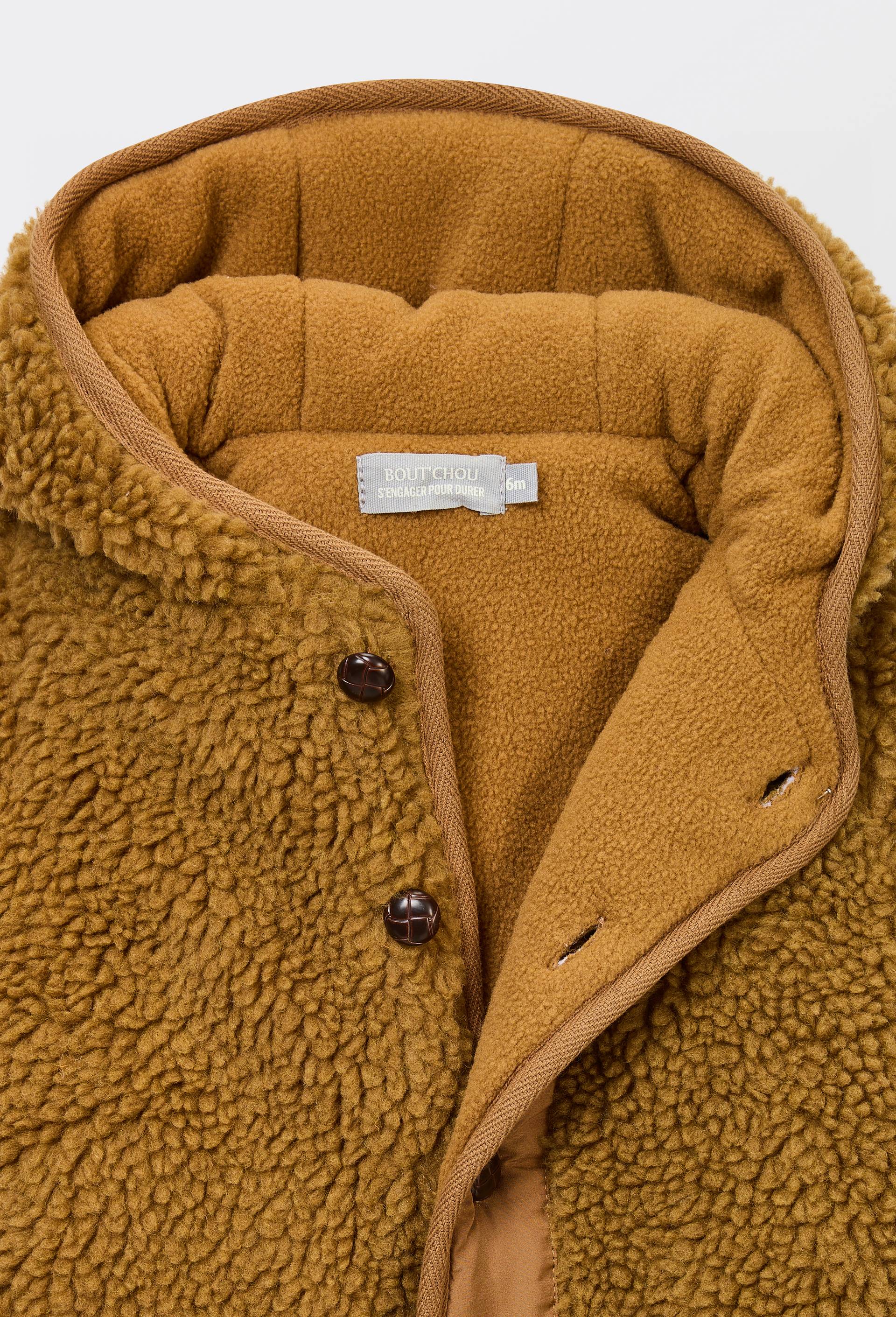Combinaison pilote en sherpa, Brun clair, large image number 2