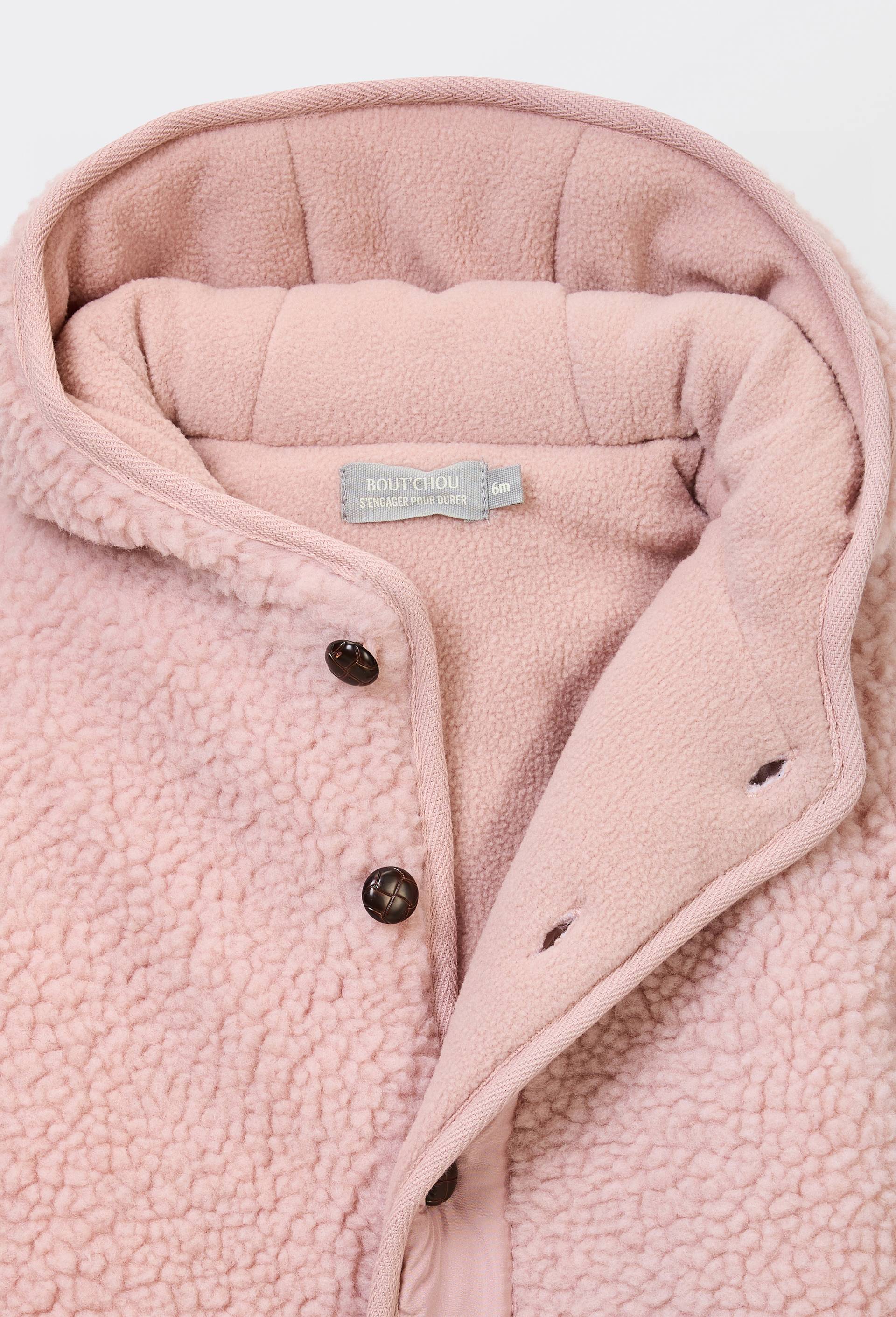 Combinaison pilote en sherpa, Rose, large image number 2