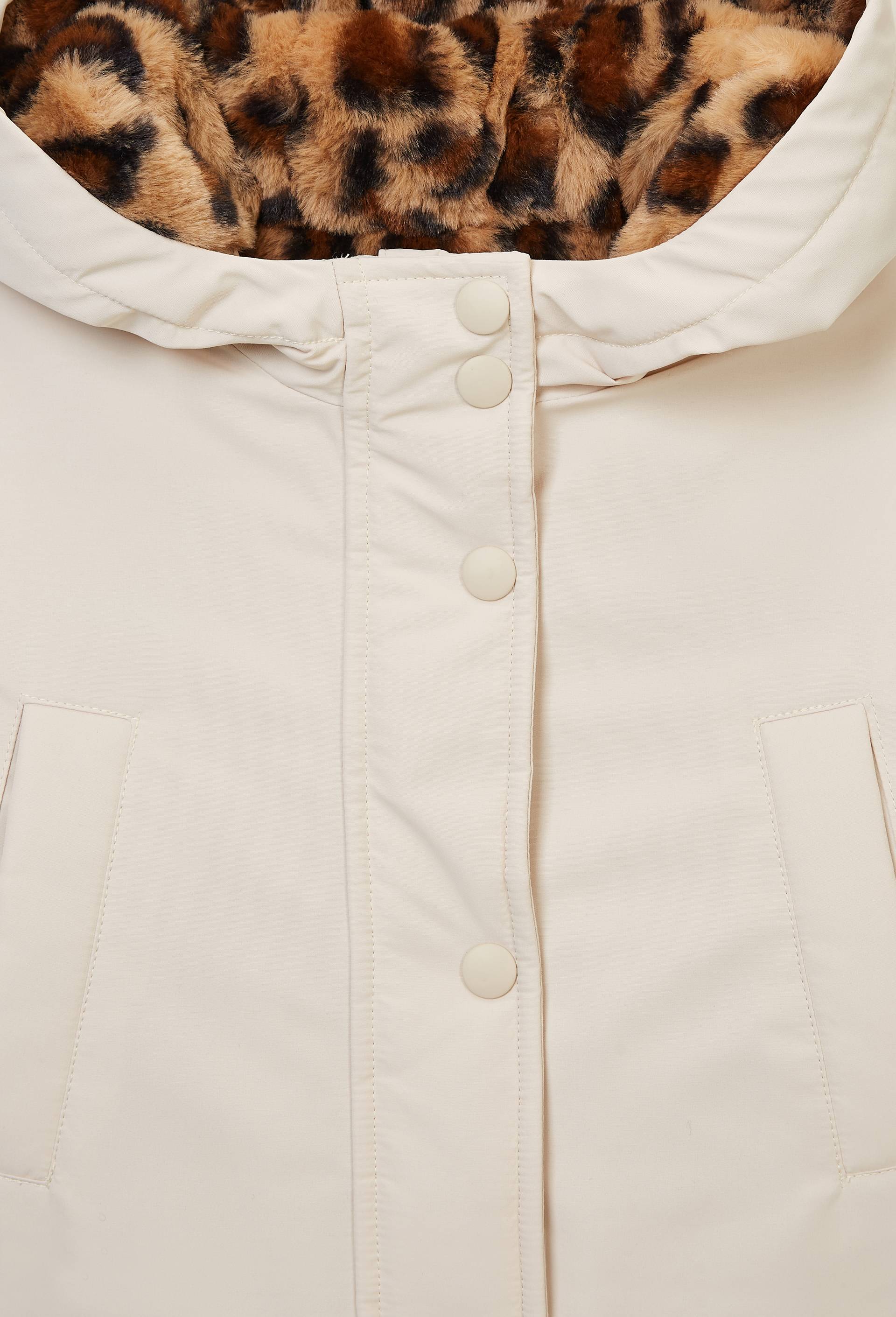 Parka uni imperm&eacute;able fourr&eacute;e &agrave; capuche, Beige clair, large image number 2.0