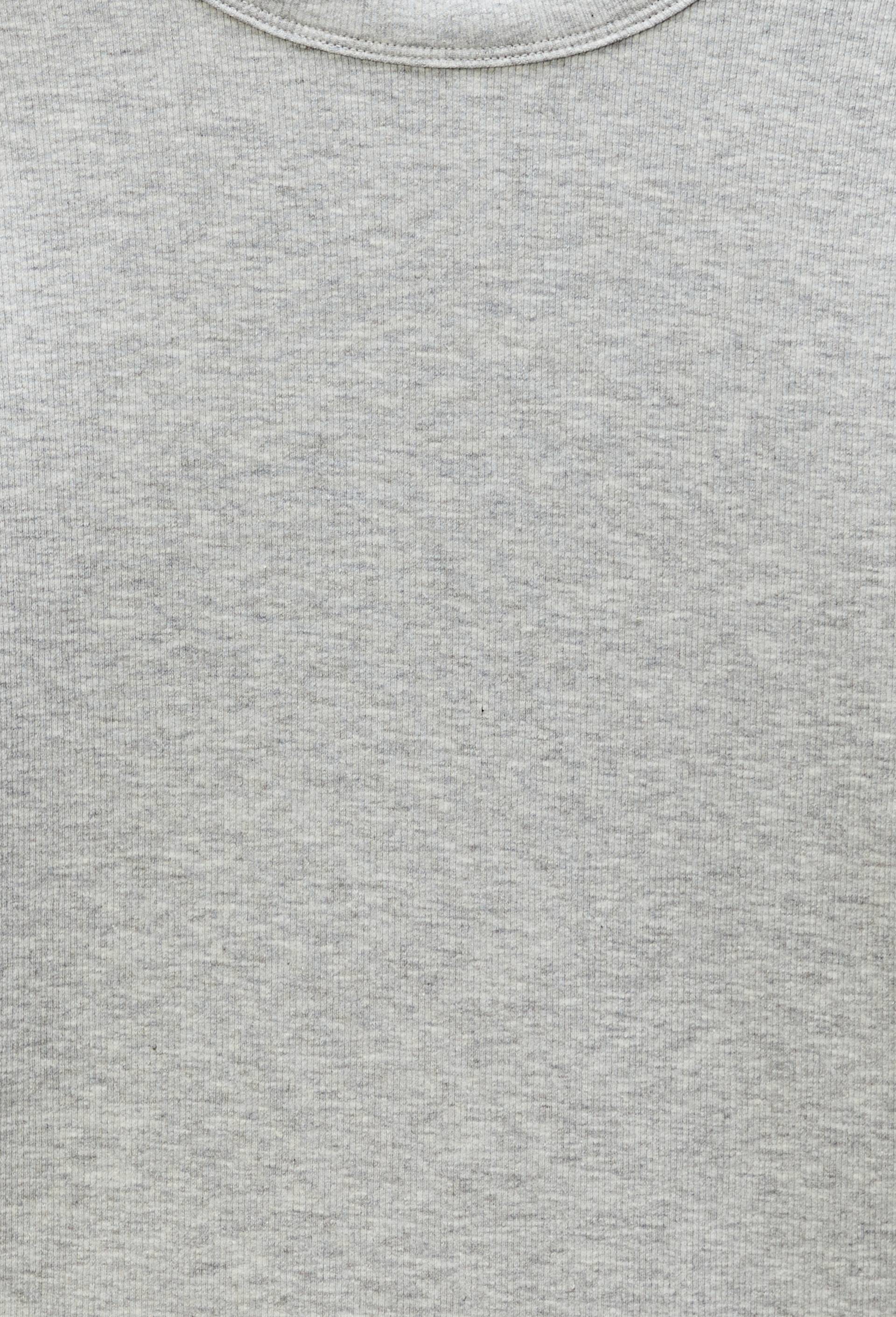 T-shirt &agrave; manches longues c&ocirc;tel&eacute; en coton BIO GOTS, Gris, large image number 4.0