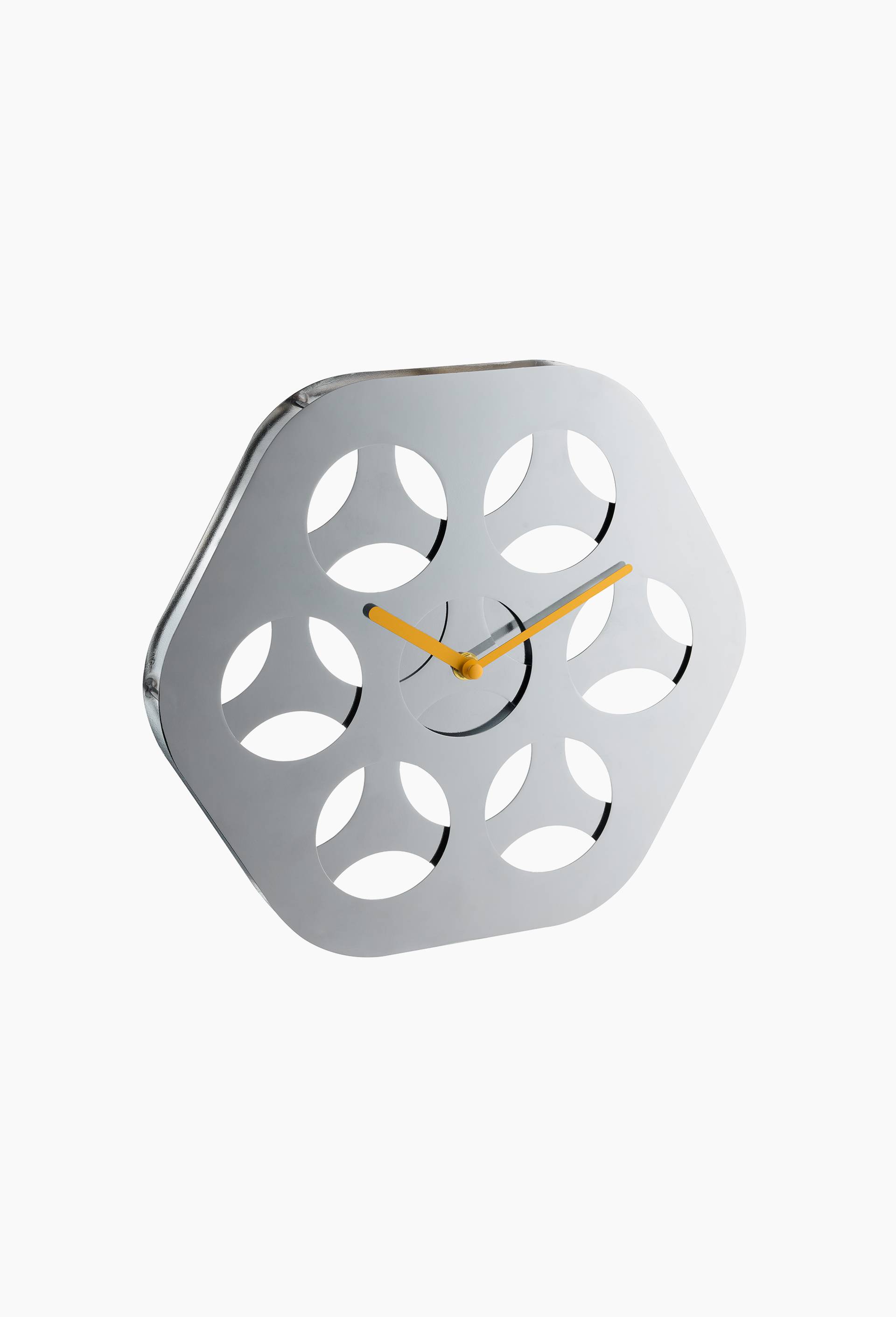 Horloge, 31,5x4,5x28 cm, en acier inoxydable - HALL HAUS x MONOPRIX, Argent, large image number 0.0