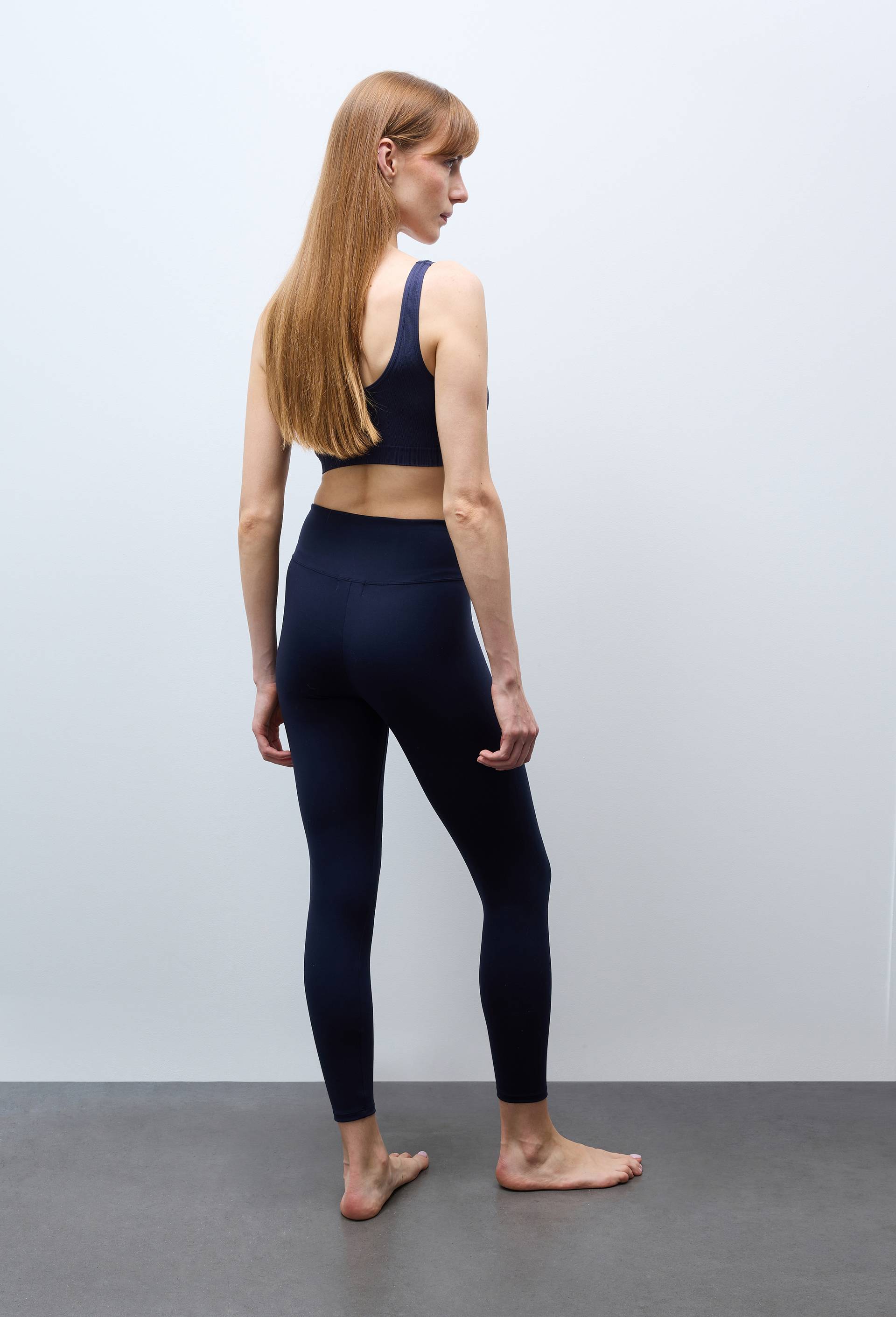 Legging de sport uni, Bleu fonc&eacute;, large image number 1.0