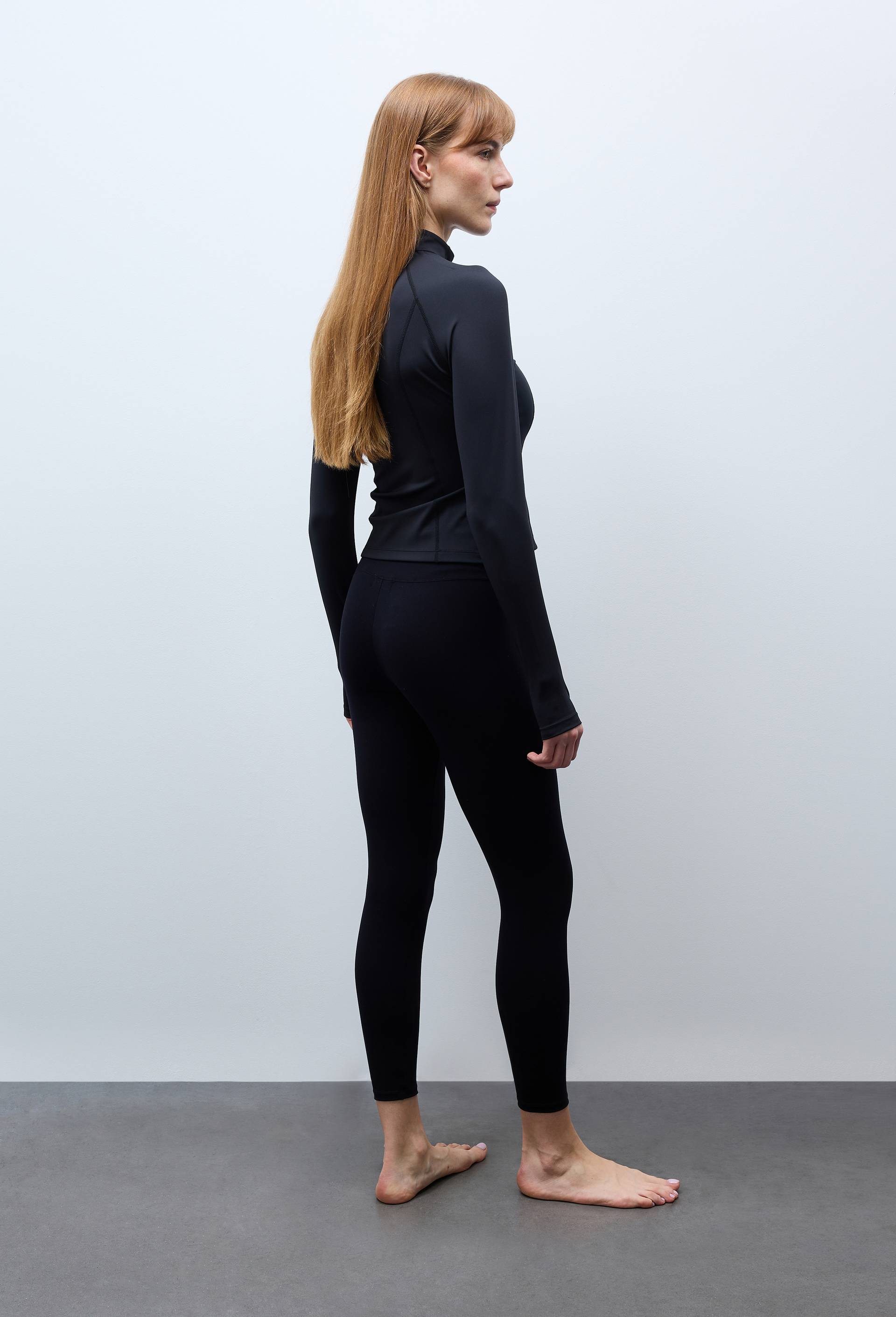 Legging de sport uni, Noir, large image number 1.0