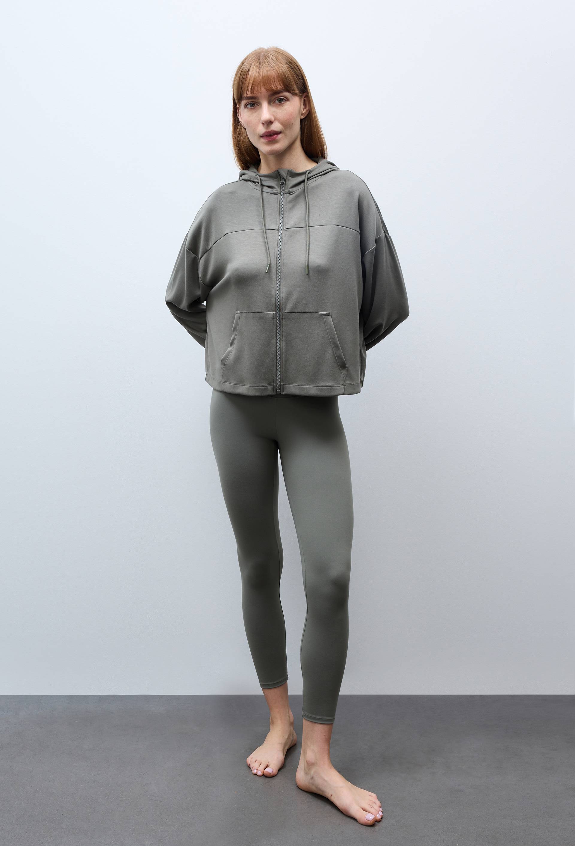 Legging de sport uni, Vert, large image number 0