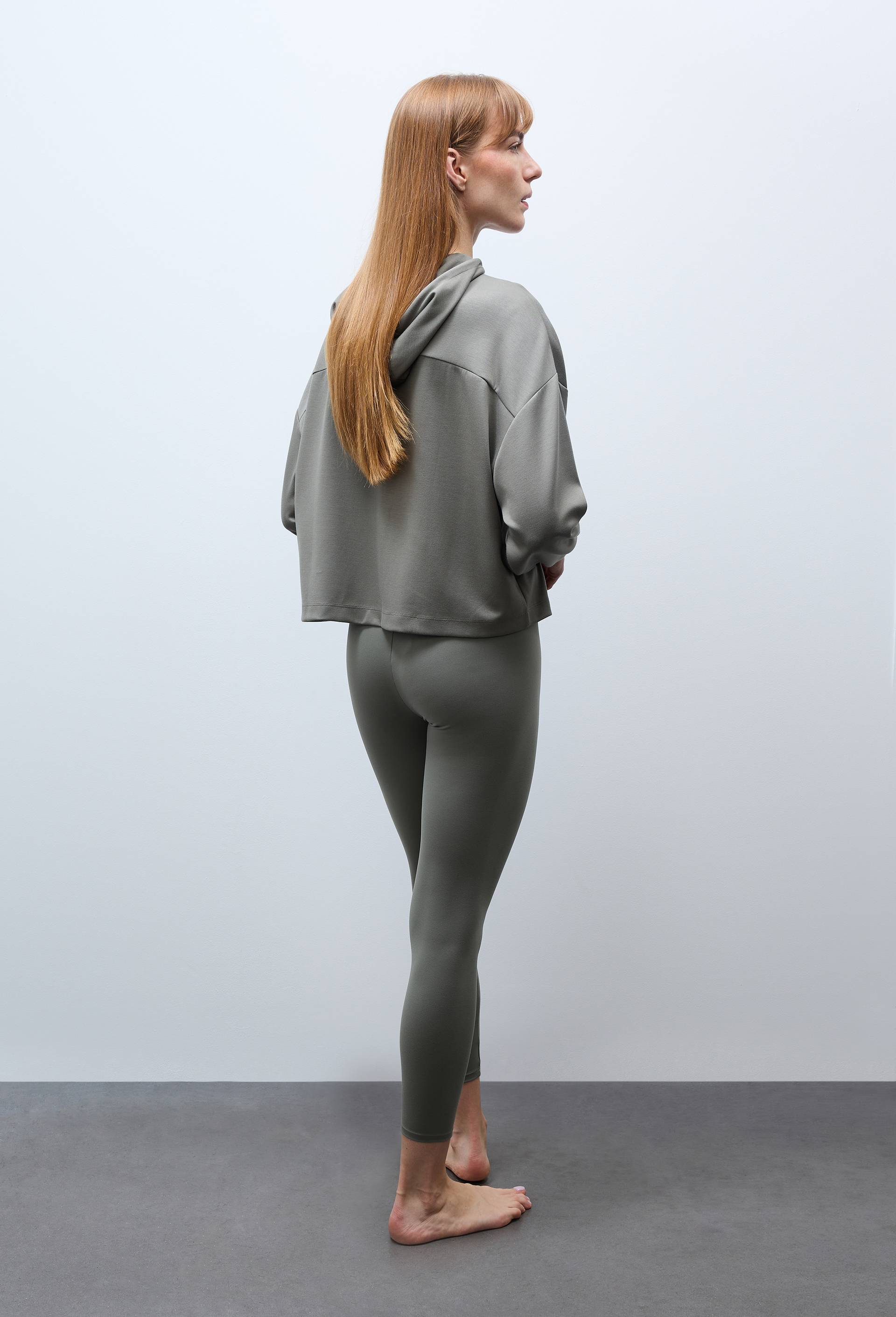 Legging de sport uni, Vert, large image number 1