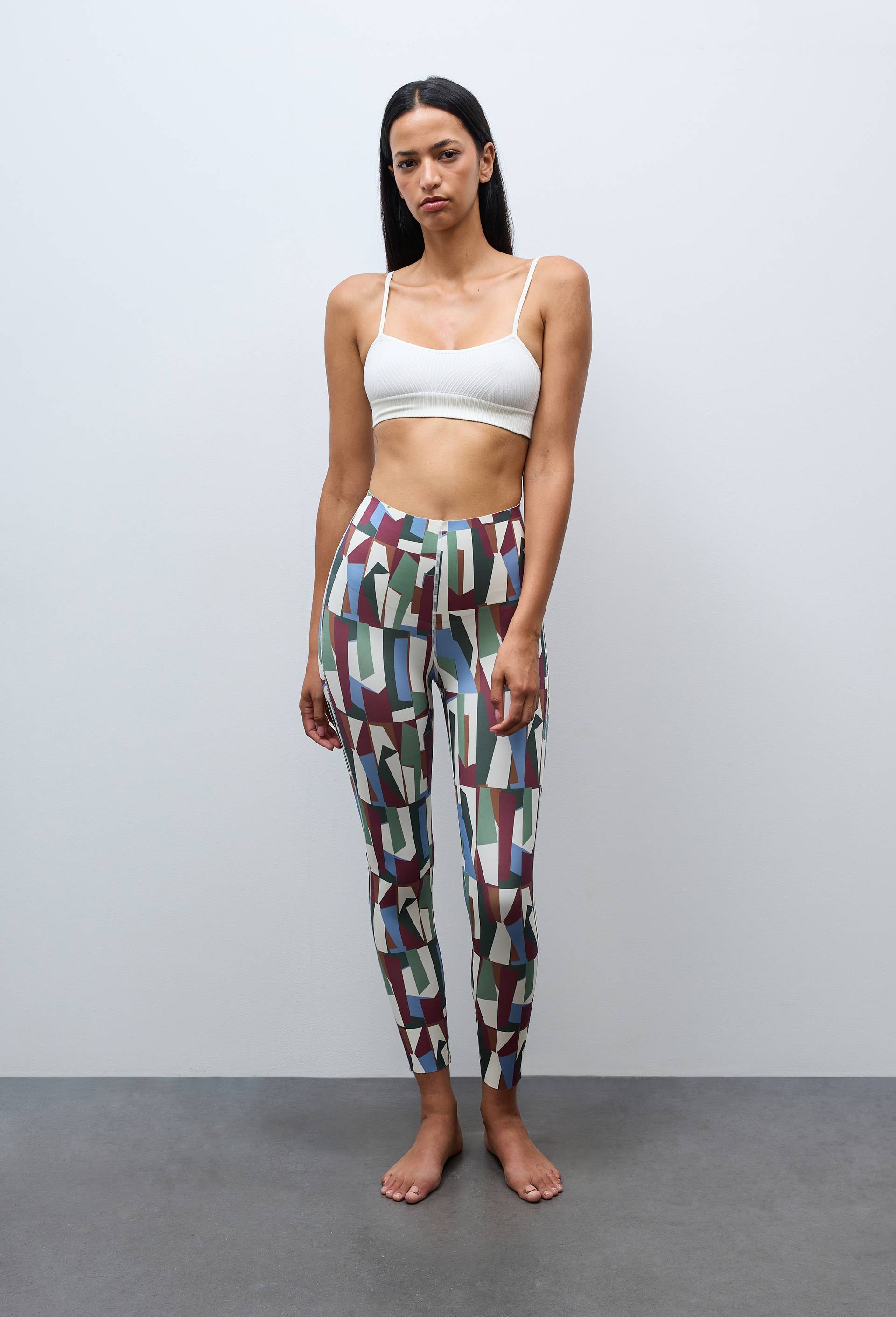 Legging de sport imprim&eacute;, Ecru, large image number 0.0