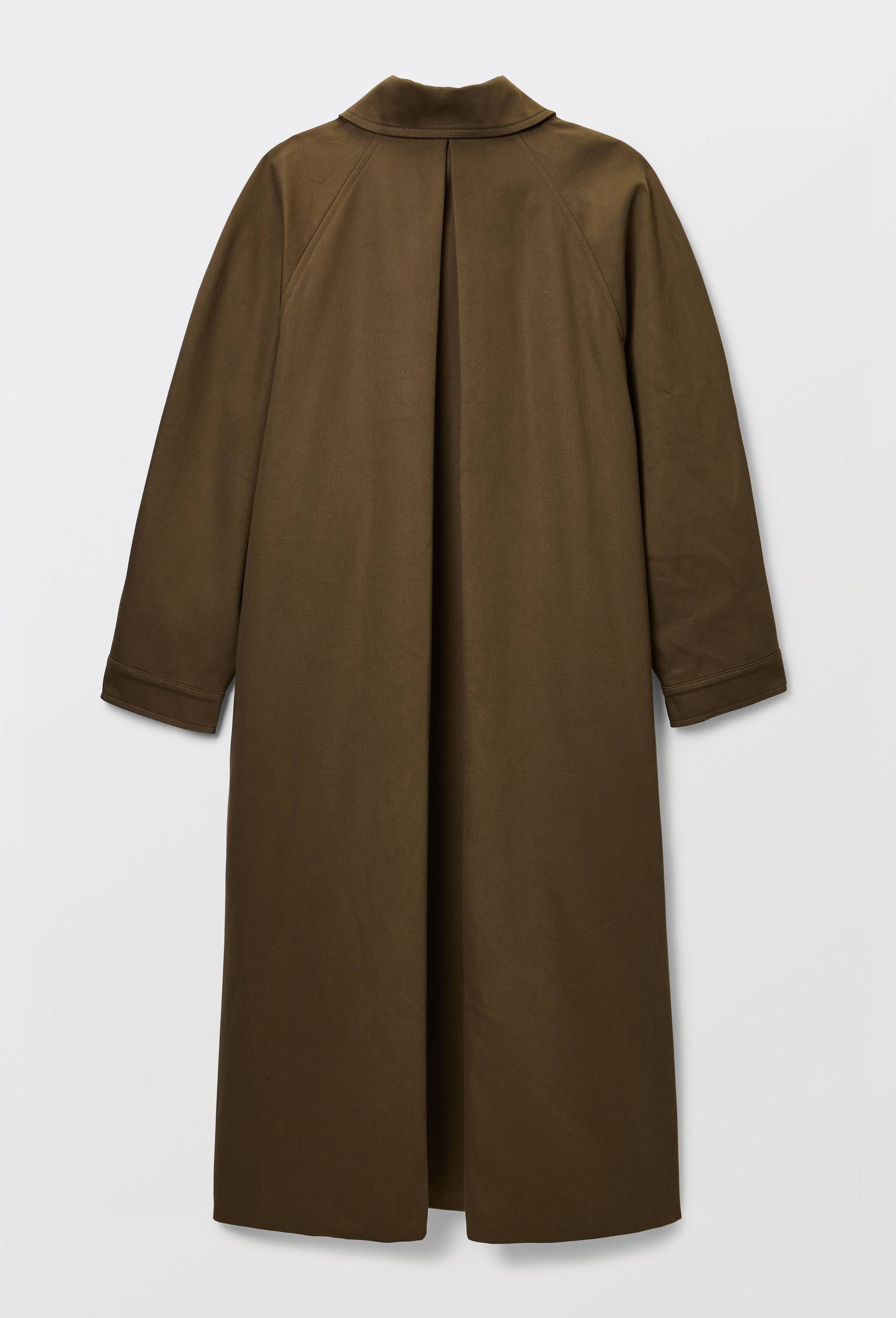 Trench en coton - MUS&Eacute;E D'ORSAY x MONOPRIX, Vert fonc&eacute;, large image number 4.0