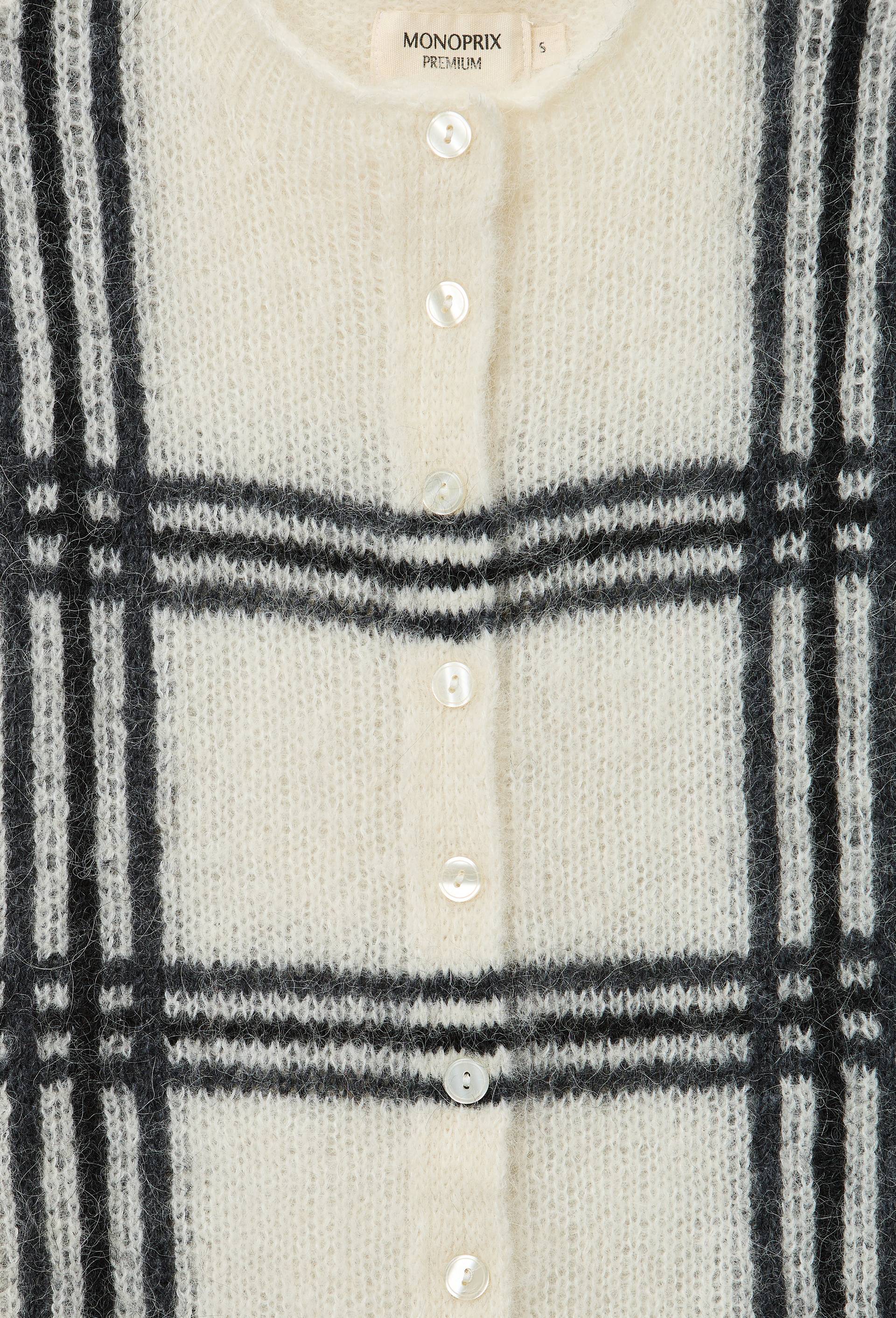 Cardigan sans manche en Alpaga, Ecru, large image number 4.0