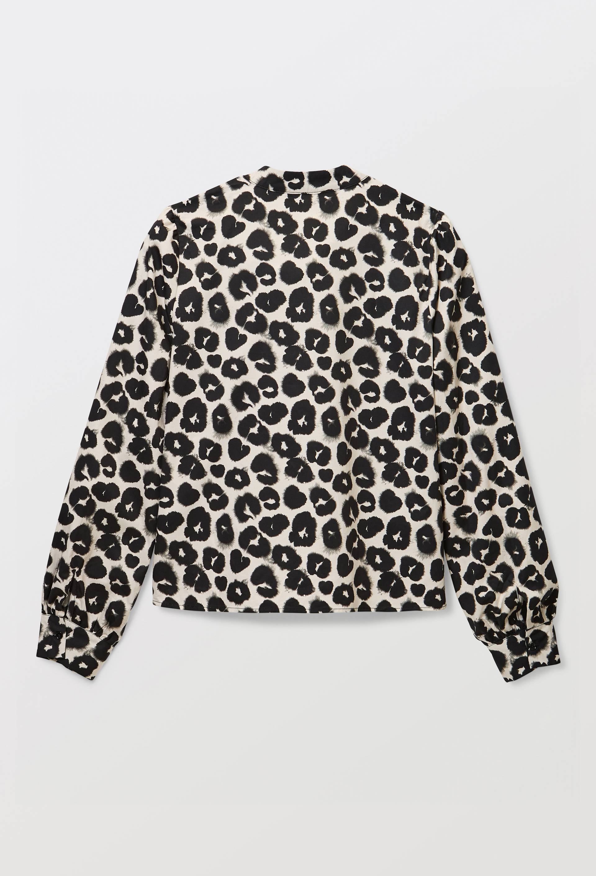 Blouse manches longue imprim&eacute;e en    coton BIO GOTS, Beige clair, large image number 4.0