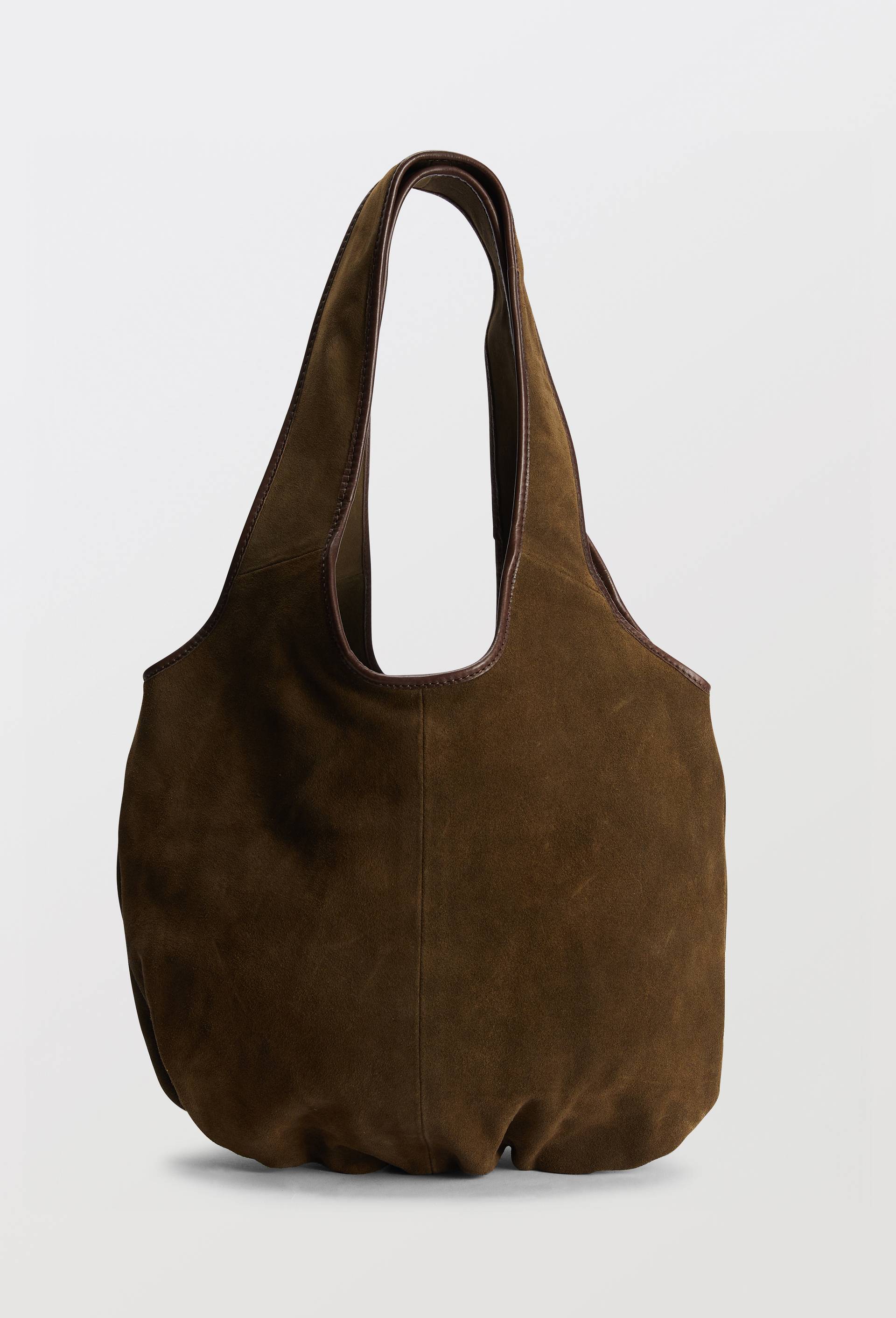 Tote bag en cro&ucirc;te de cuir, Vert, large image number 0.0