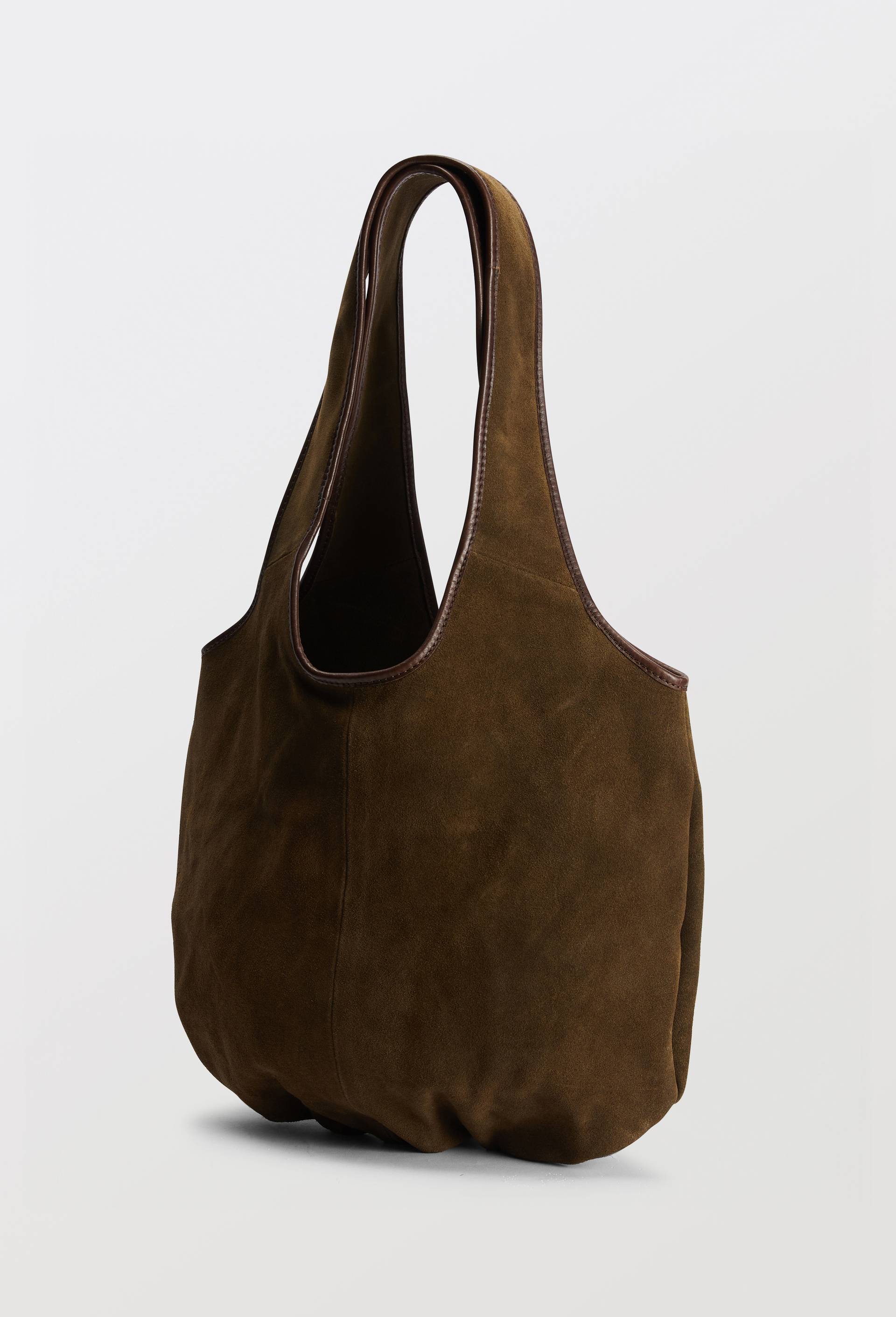 Tote bag en cro&ucirc;te de cuir, Vert, large image number 1.0