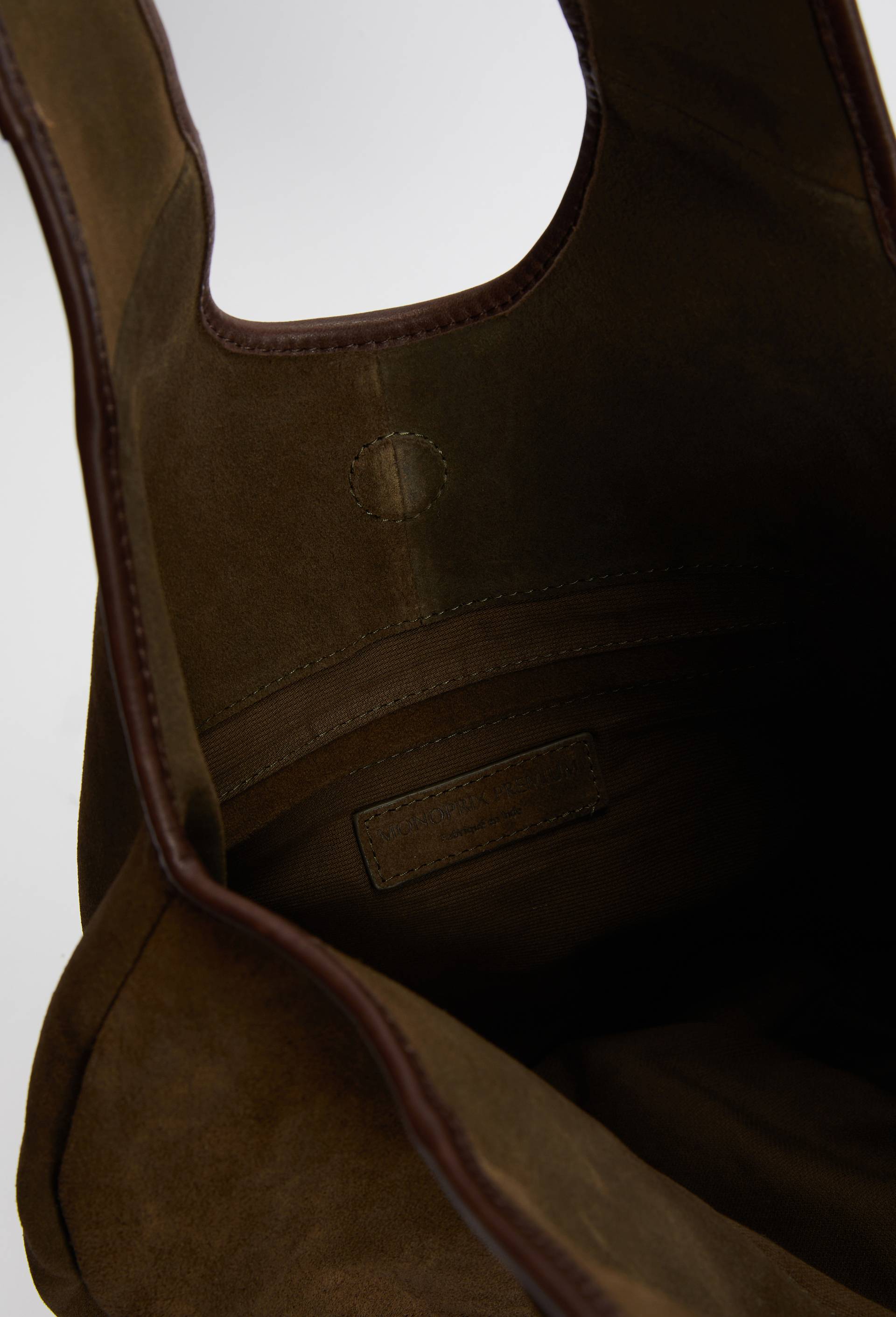 Tote bag en cro&ucirc;te de cuir, Vert, large image number 2.0