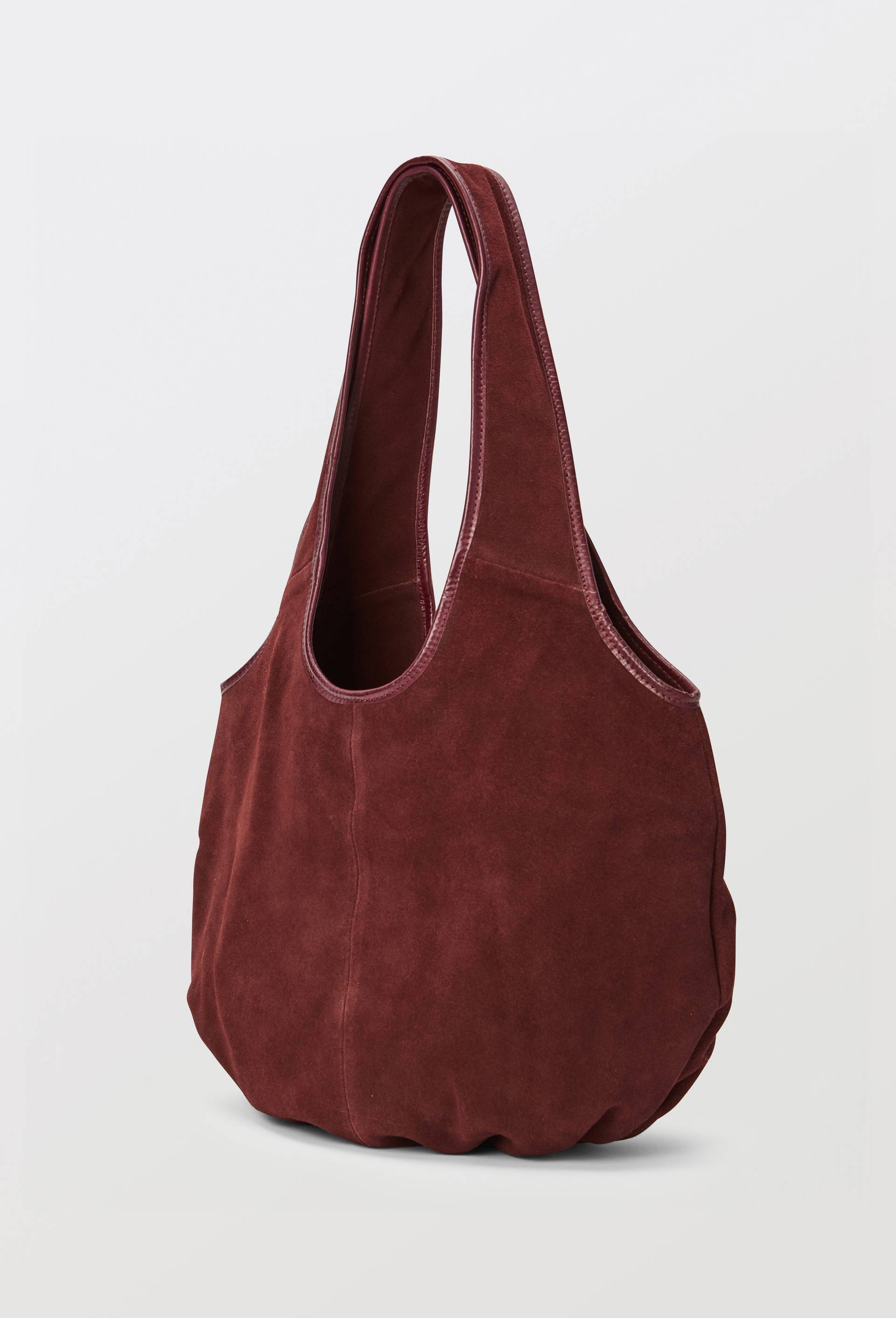 Tote bag en cuir, Rouge fonc&eacute;, large image number 1