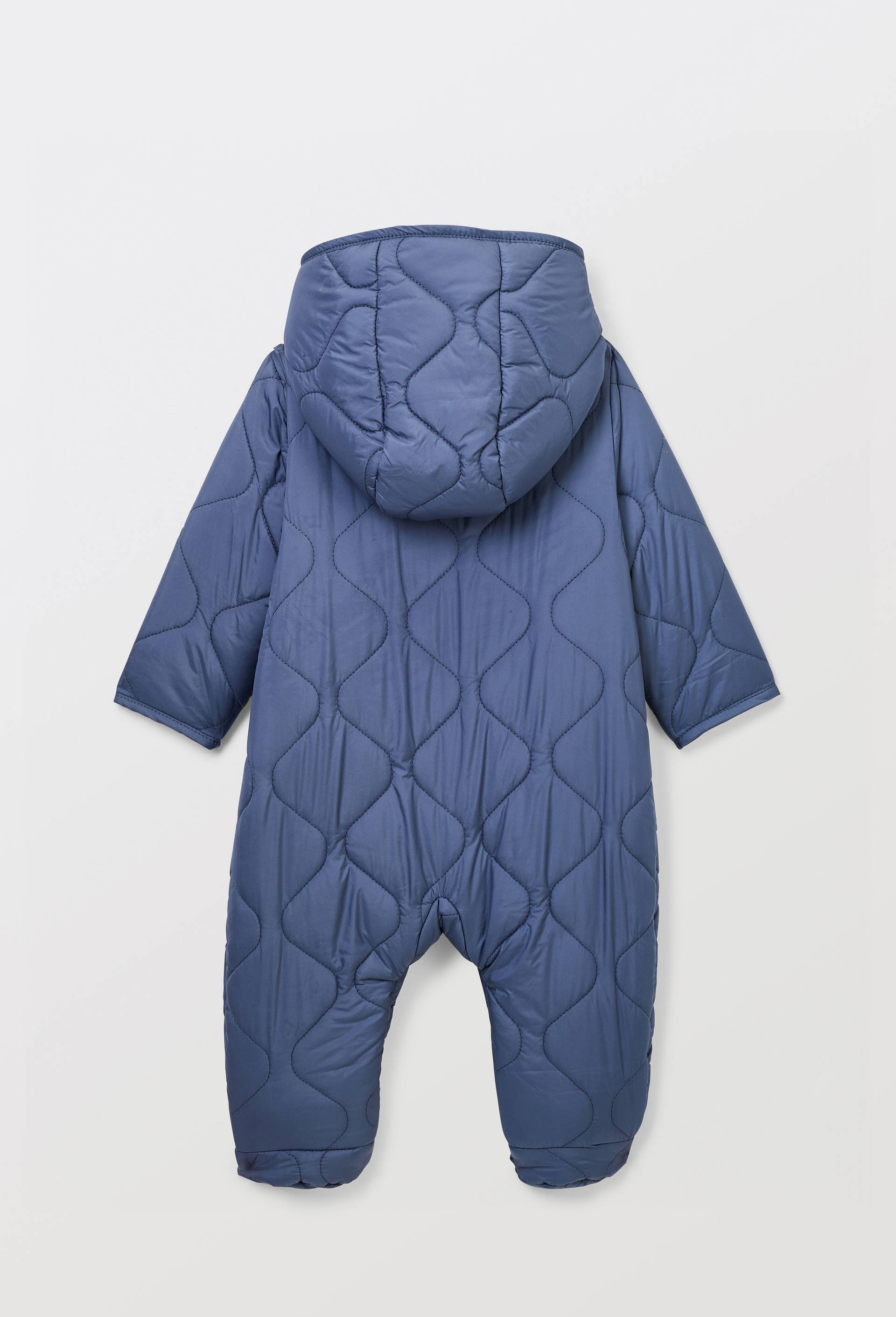 Combinaison pilote en quilt uni, Bleu fonc&eacute;, large image number 1.0