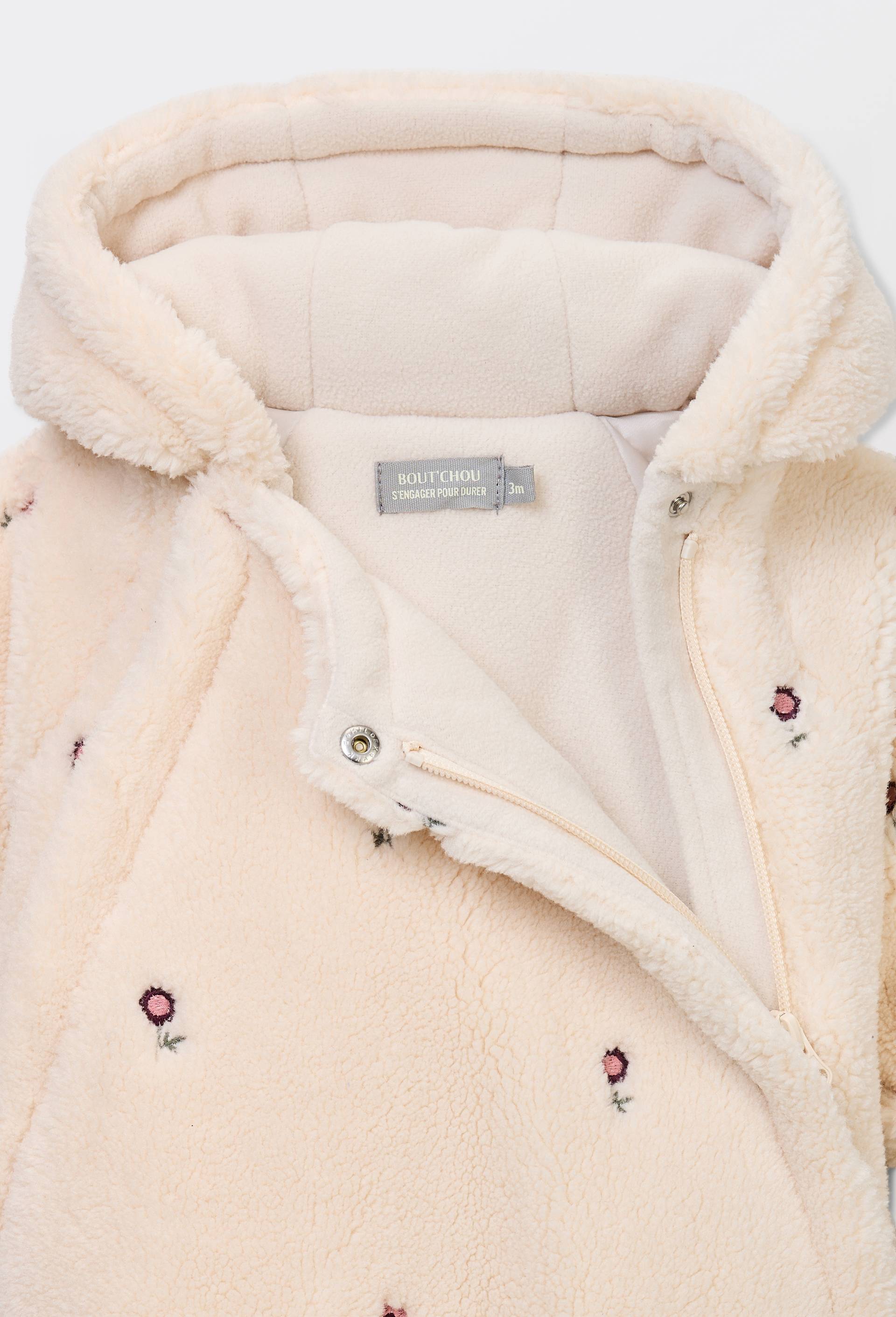 Combinaison pilote en sherpa, Beige clair, large image number 2