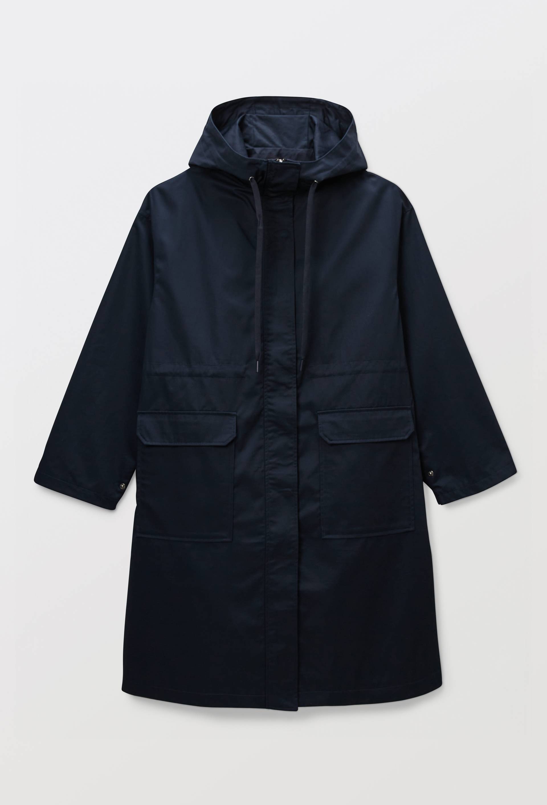 Parka fine &agrave; capuche, Bleu fonc&eacute;, large image number 2