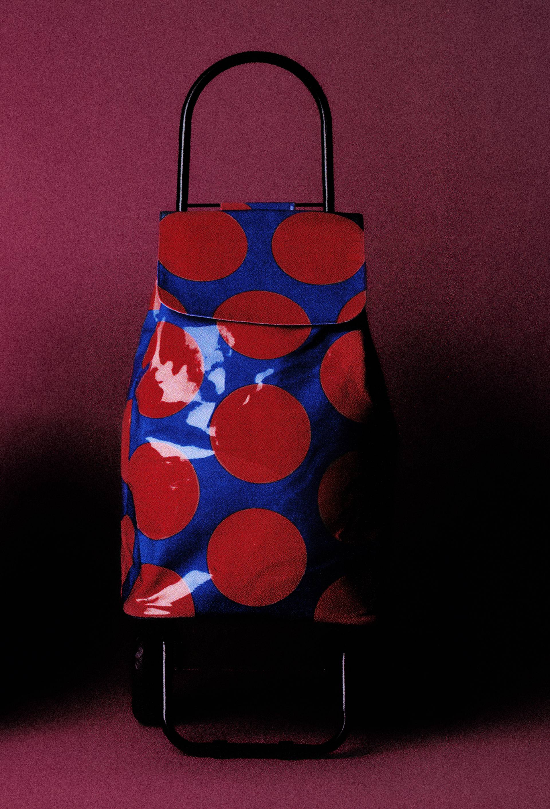 Poussette de march&eacute; &agrave; 3 roues, 28x32x96 cm - HALL HAUS x MONOPRIX, Multicolore, large image number 0.0