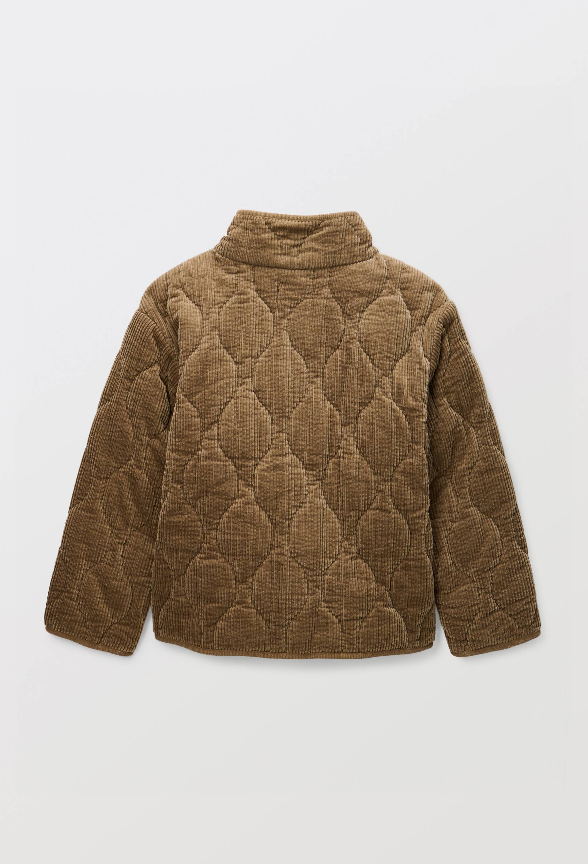 Veste matelass&eacute;e en velours c&ocirc;tel&eacute;, Beige, large image number 2.0