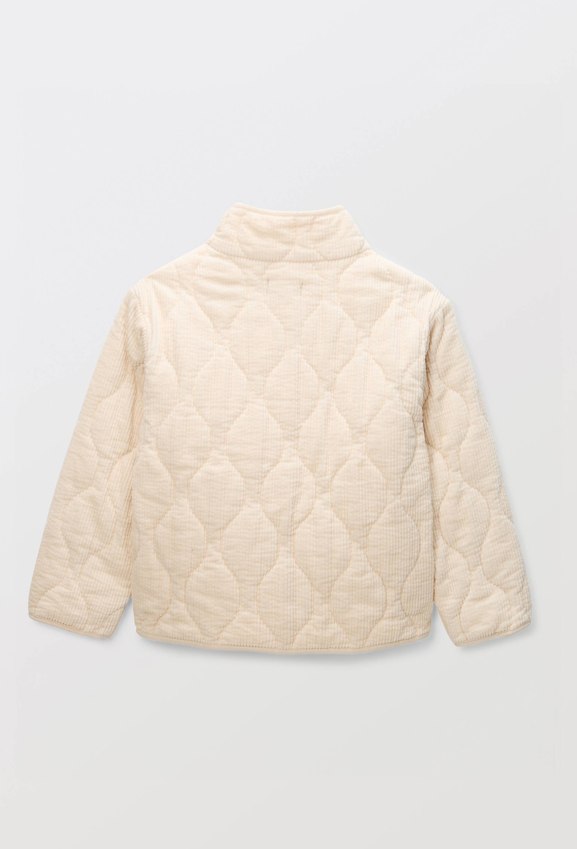 Veste matelass&eacute;e en velours c&ocirc;tel&eacute;, Beige clair, large image number 2.0