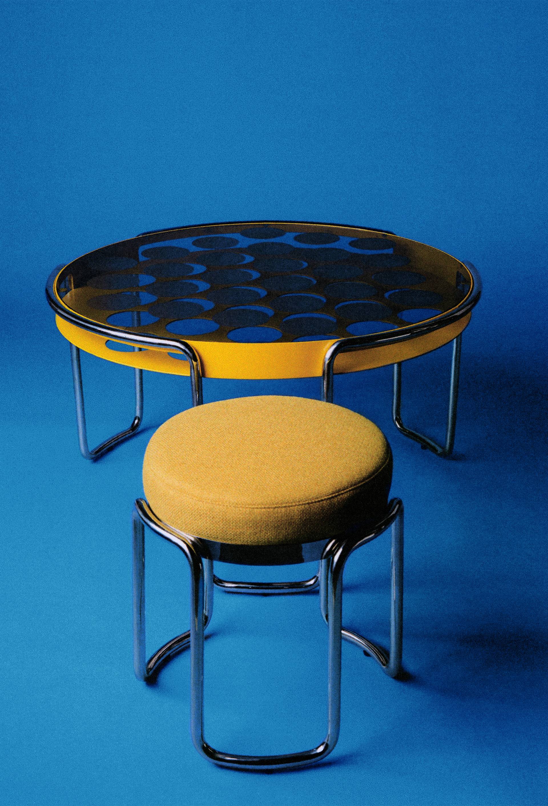 EXCLU WEB -Table basse, 84xH47 - HALL HAUS x MONOPRIX, Jaune, large image number 0.0