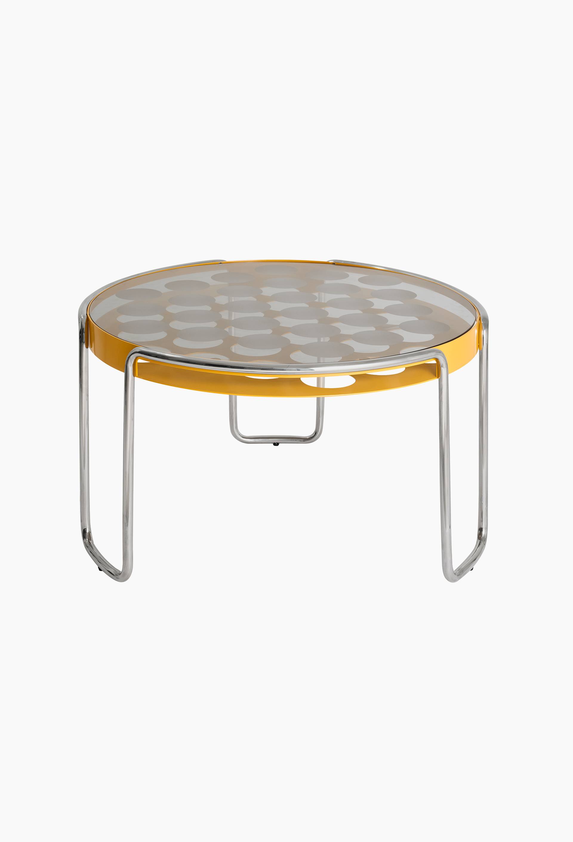 EXCLU WEB -Table basse, 84xH47 - HALL HAUS x MONOPRIX, Jaune, large image number 1.0